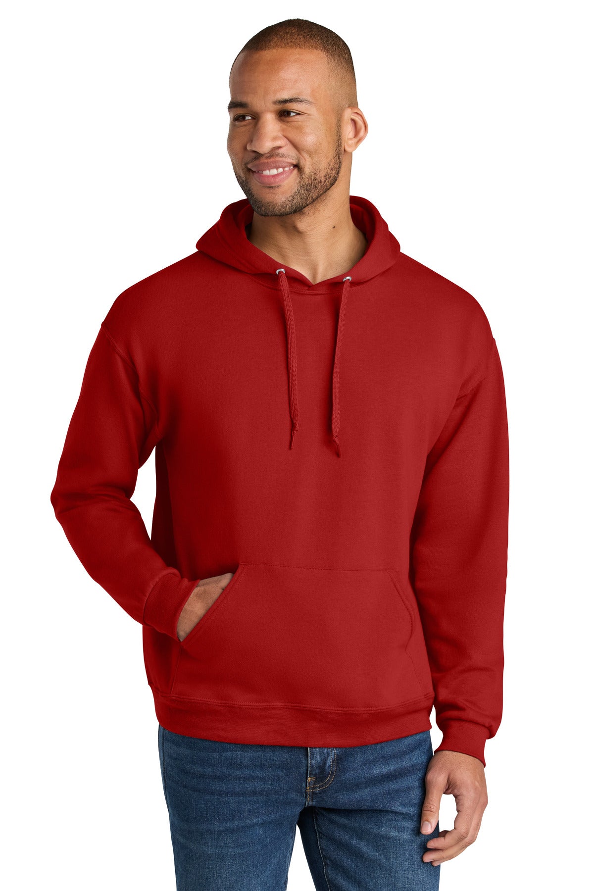 Unisex CVC Ring Spun Hooded Sweatshirt - 7.6 oz | Jerzees Ultimate IC49M