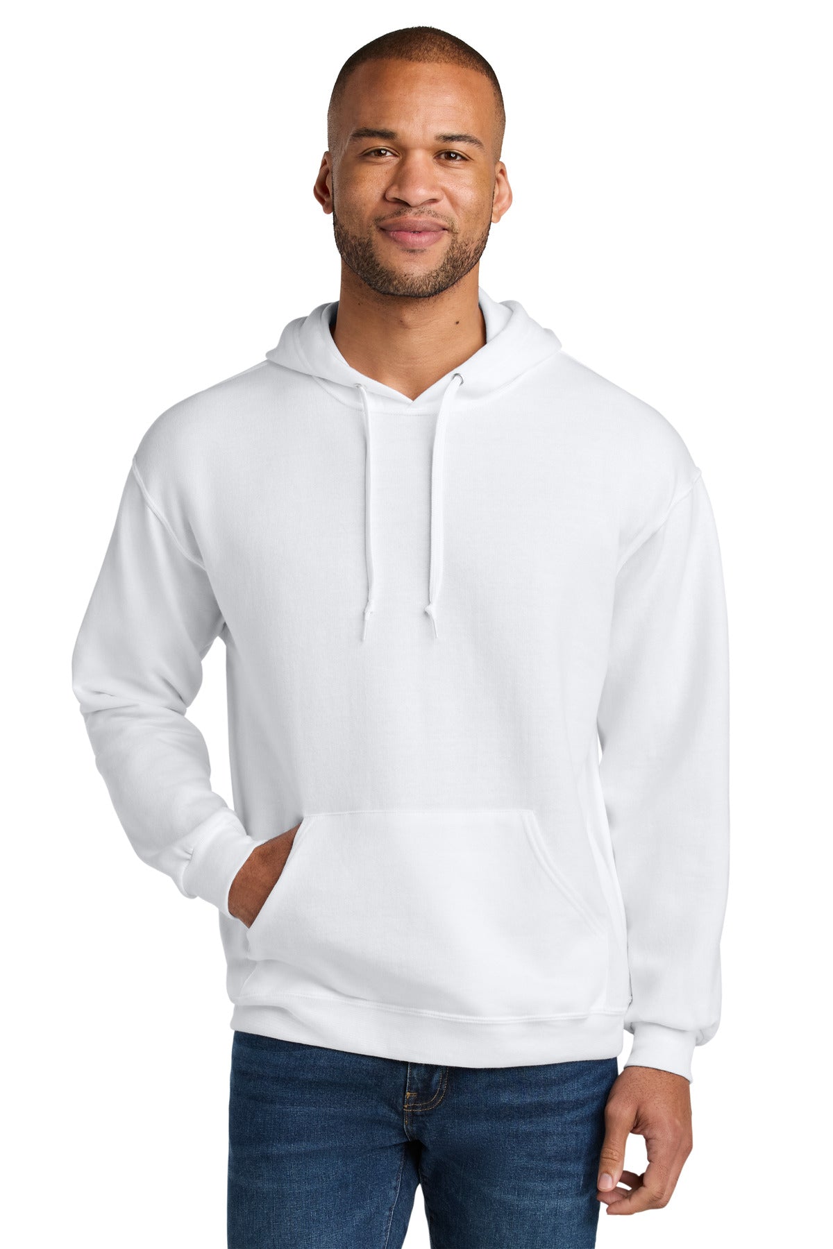 Unisex CVC Ring Spun Hooded Sweatshirt - 7.6 oz | Jerzees Ultimate IC49M