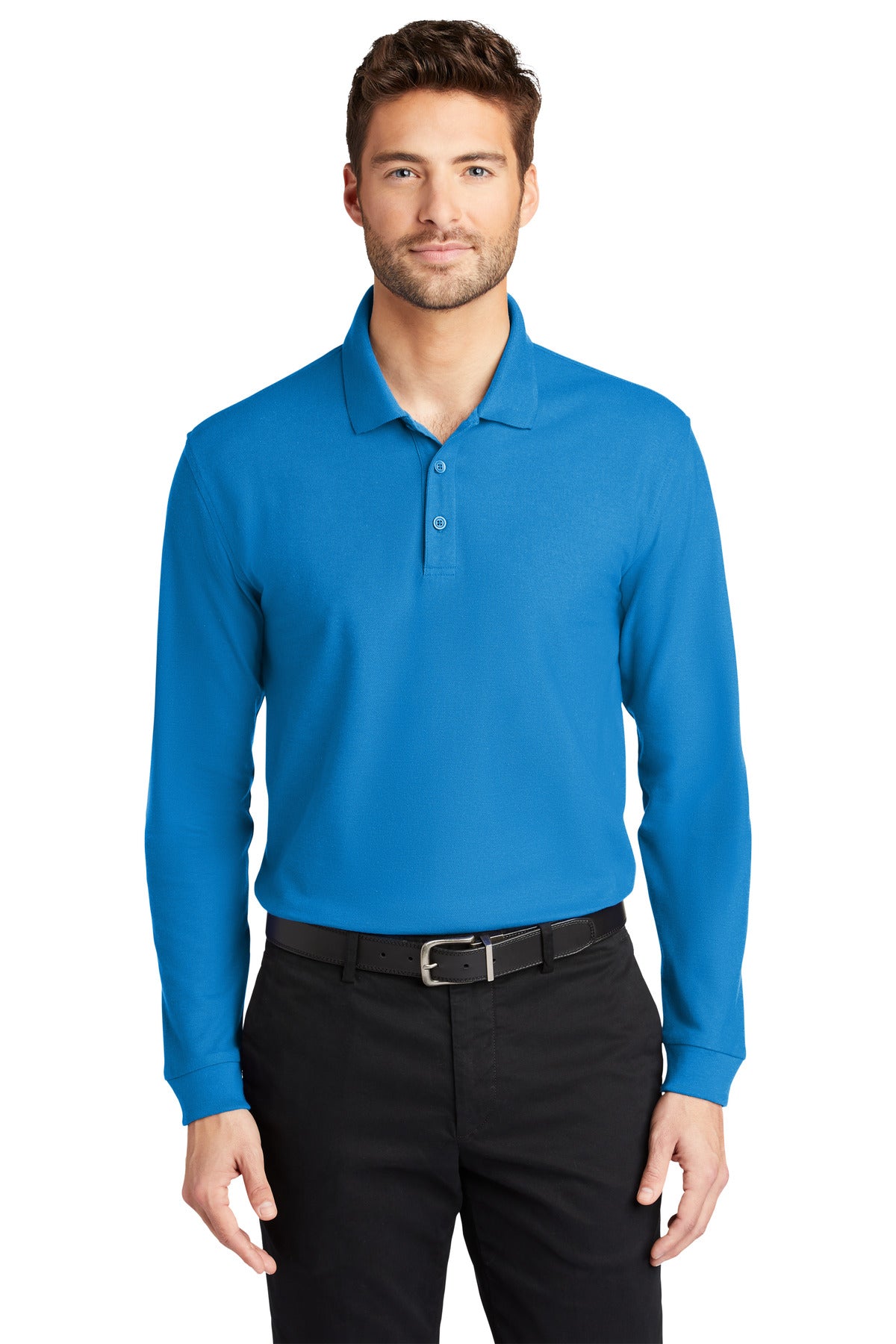 Port Authority K100LS Long Sleeve Core Classic Pique Polo