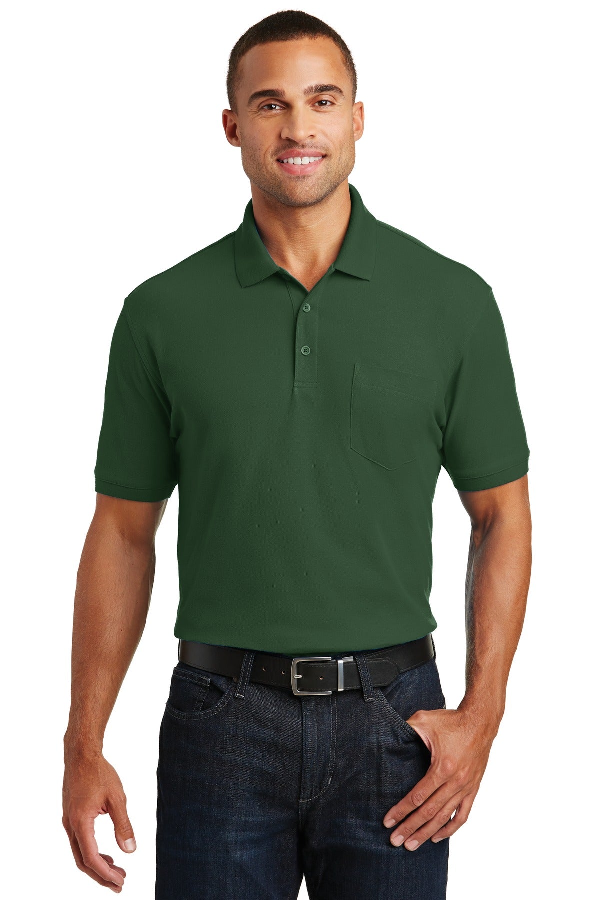 Port Authority K100P Core Classic Pique Pocket Polo