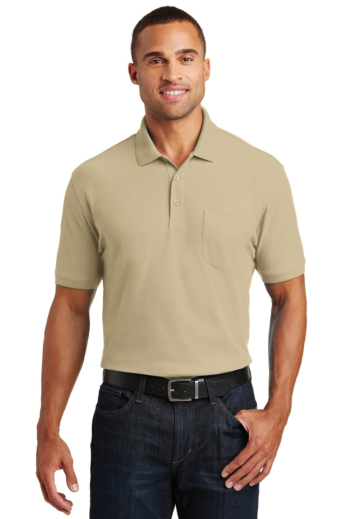 Port Authority K100P Core Classic Pique Pocket Polo