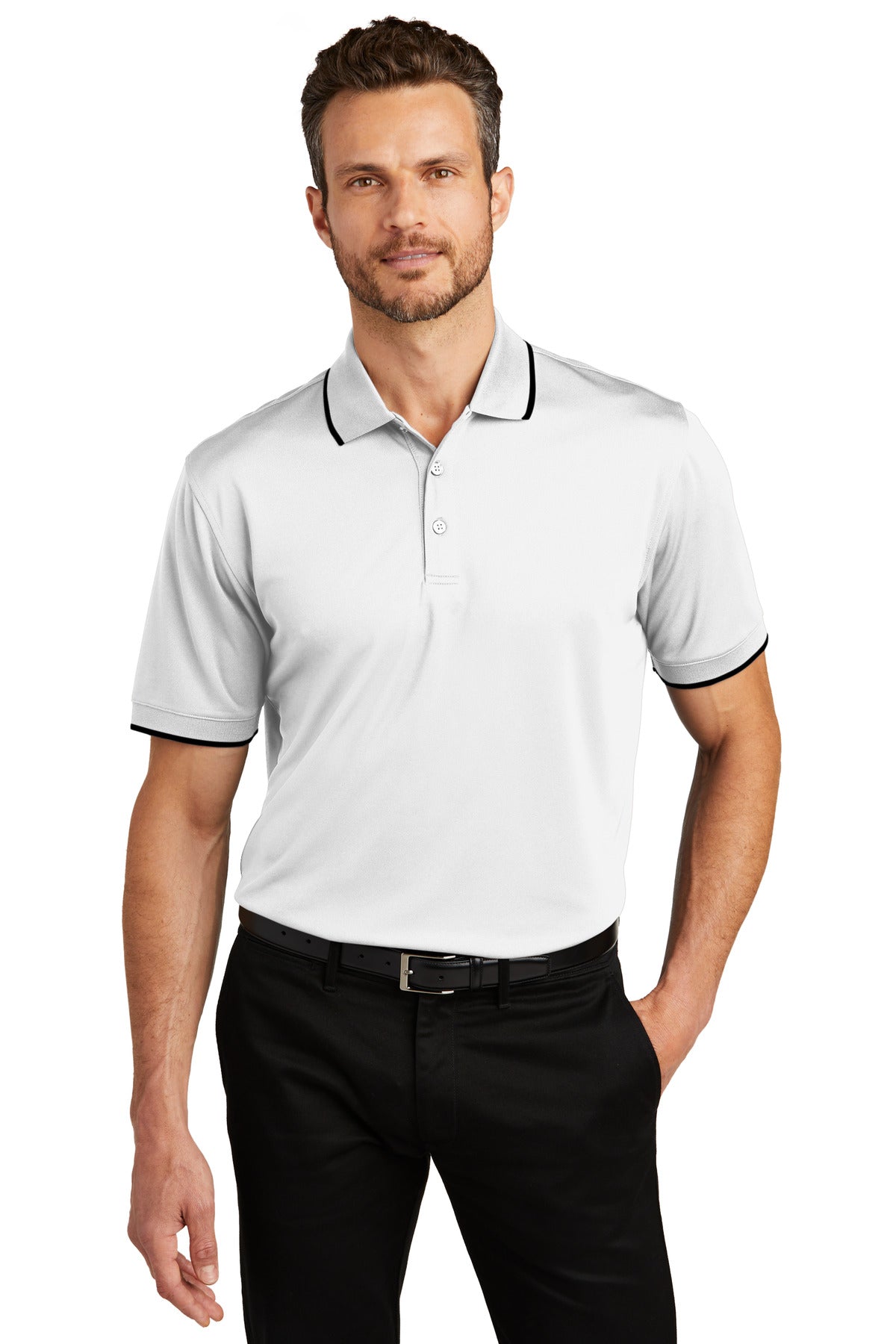 Port Authority K111 Dry Zone UV Micro-Mesh Tipped Polo