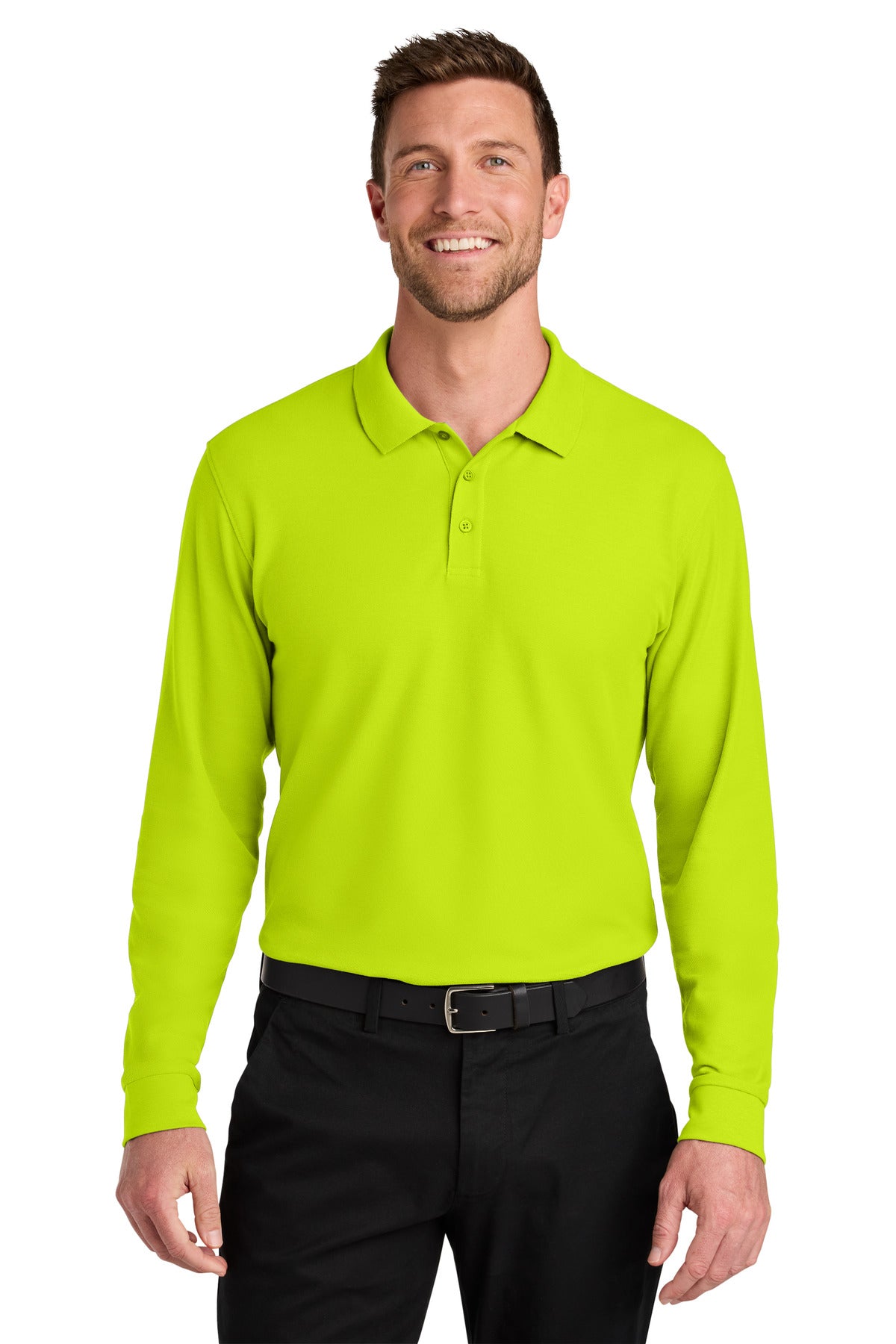 Wearever Signature Pique Long Sleeve Polo - 5 oz | Port Authority K200LS