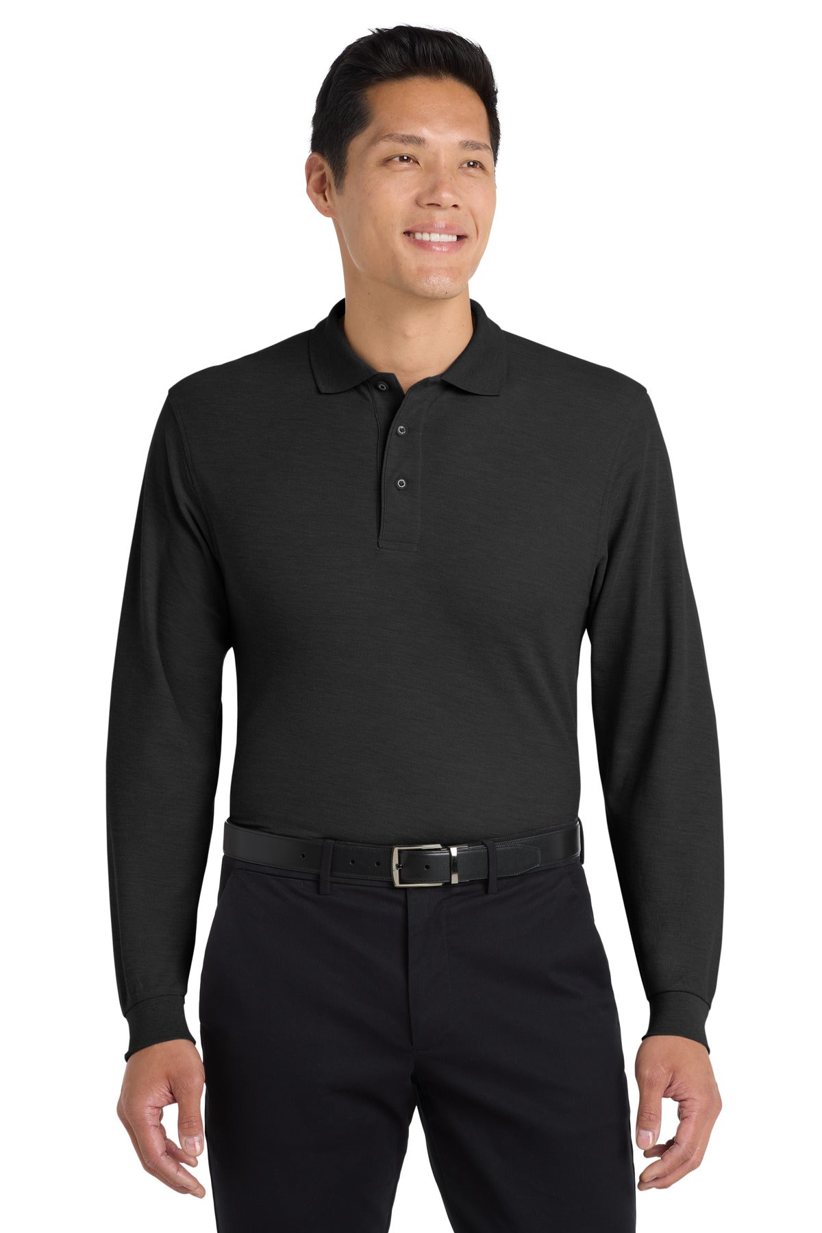 Port Authority K500LS Silk Touch Long Sleeve Polo