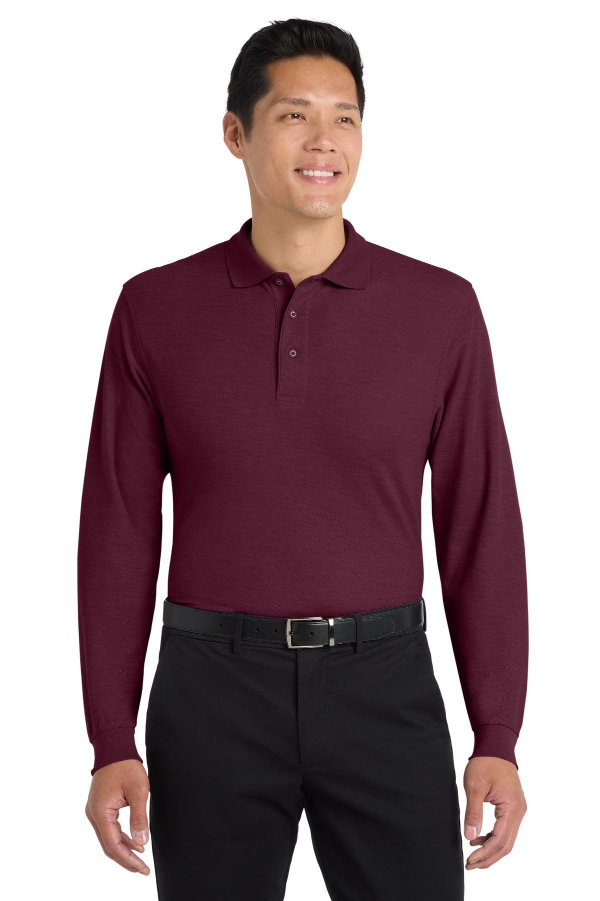 Port Authority K500LS Silk Touch Long Sleeve Polo