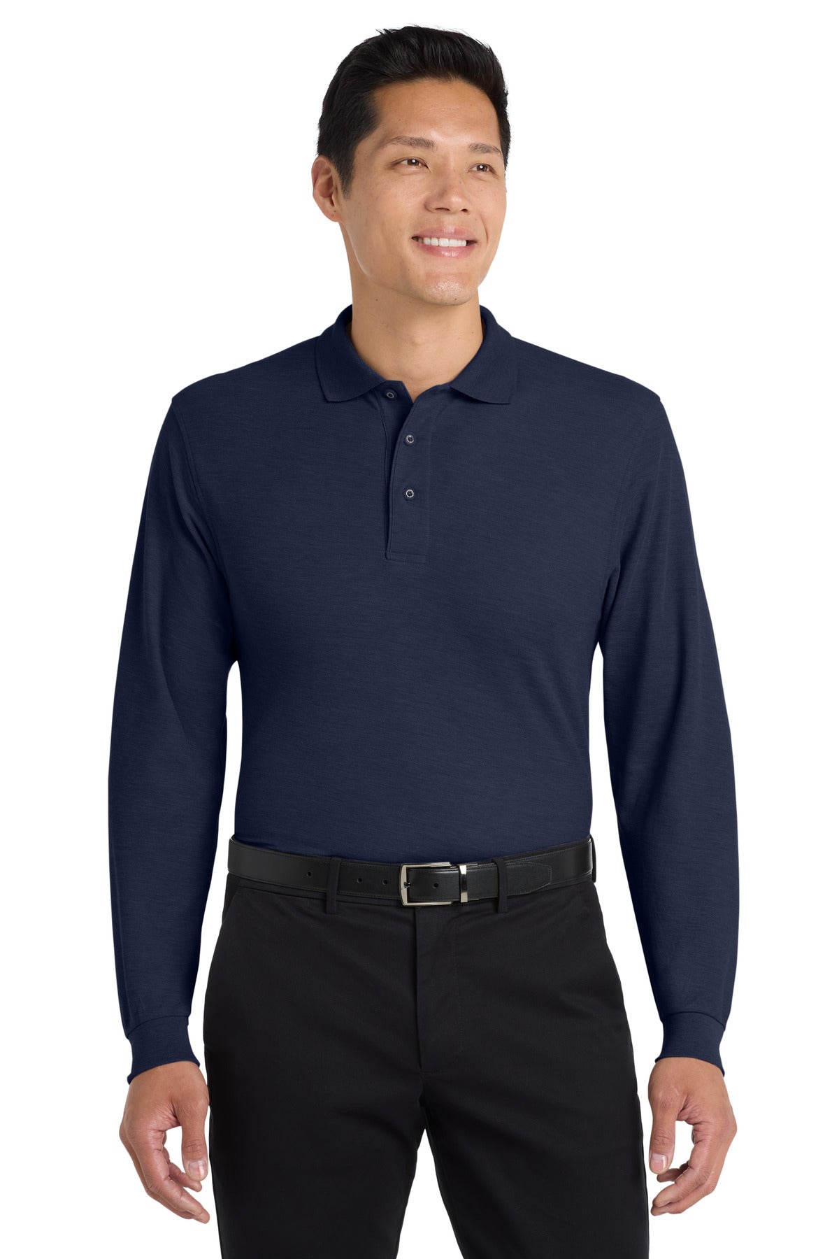 Port Authority K500LS Silk Touch Long Sleeve Polo