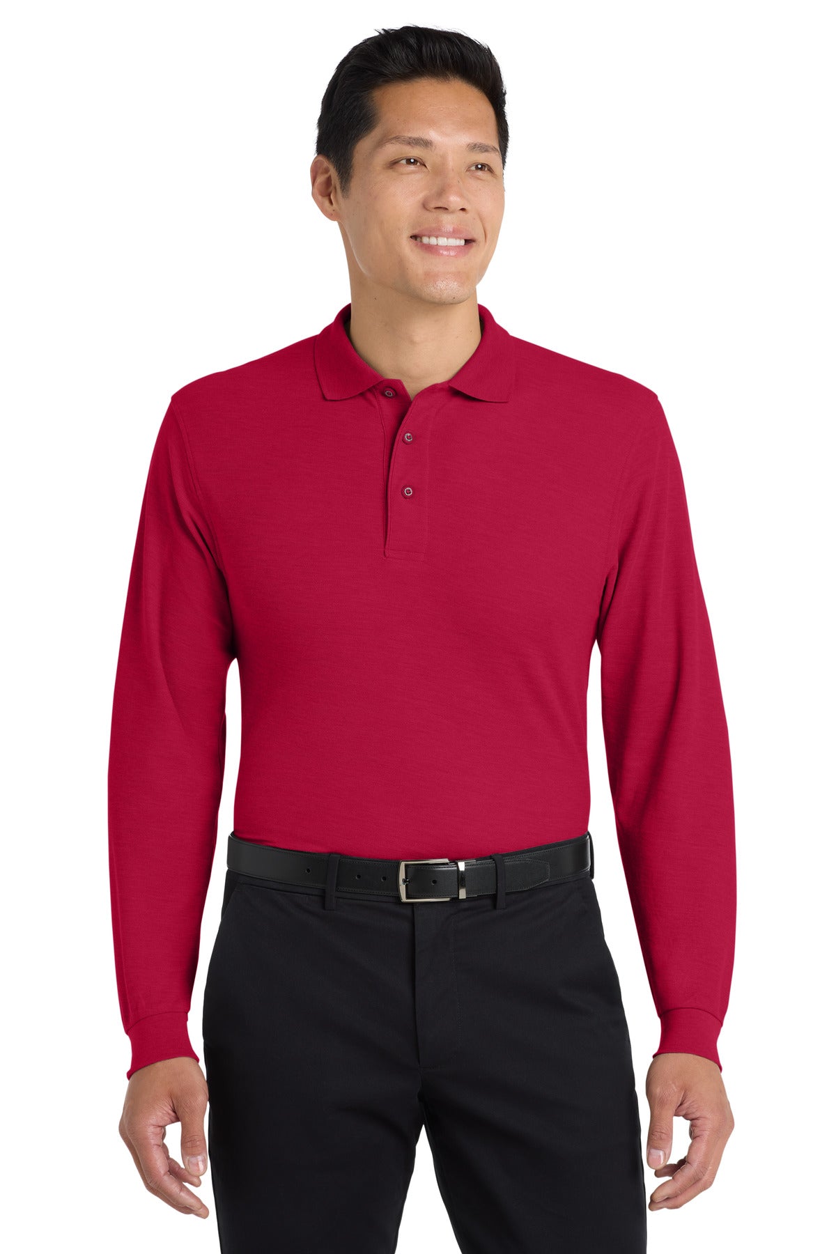 Port Authority K500LS Silk Touch Long Sleeve Polo