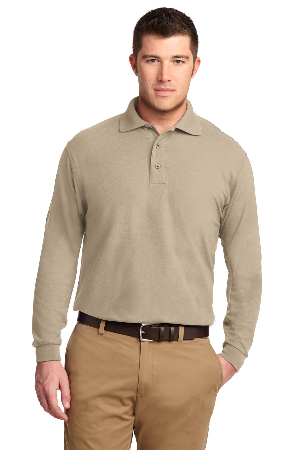 Port Authority K500LS Silk Touch Long Sleeve Polo