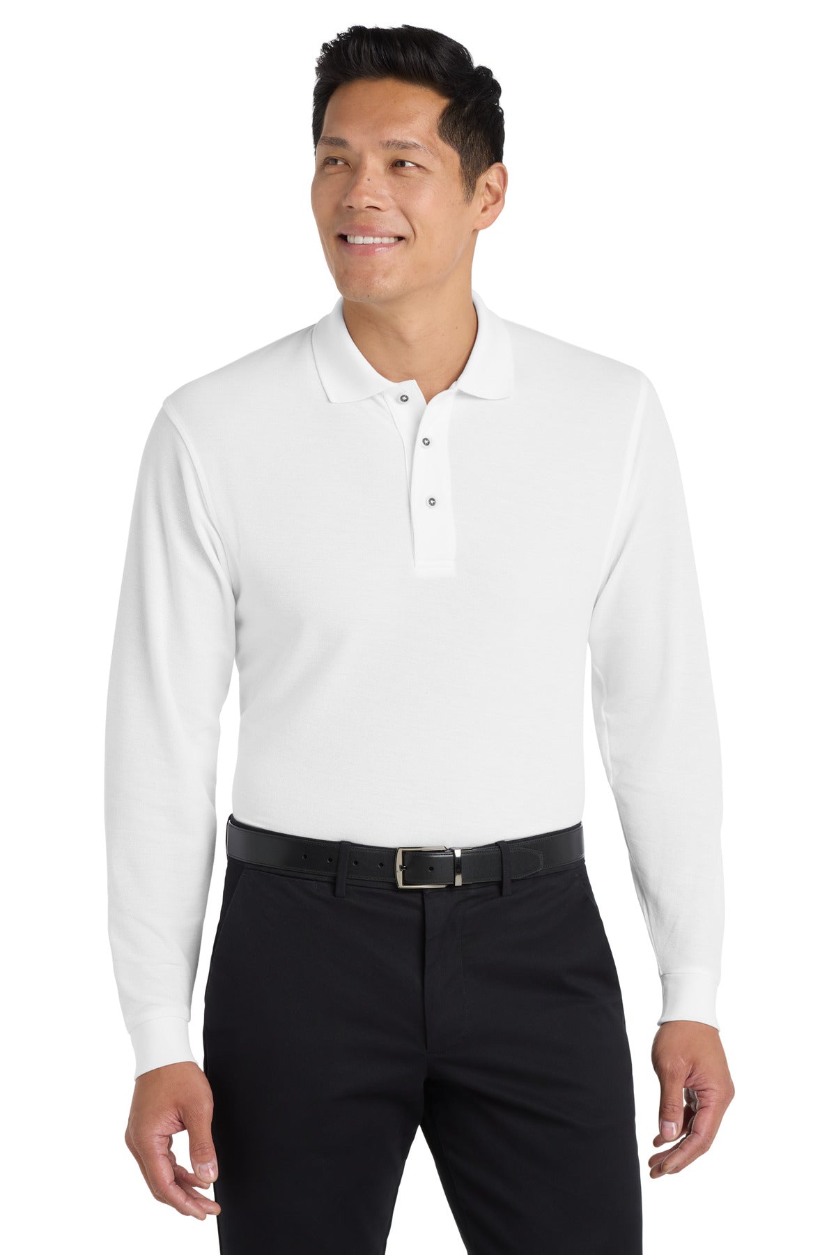 Port Authority K500LS Silk Touch Long Sleeve Polo