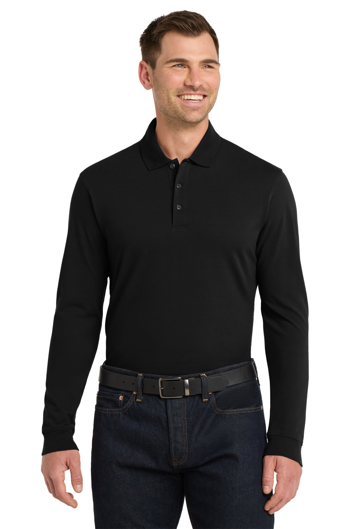 Port Authority K8000LS EZCotton Long Sleeve Polo