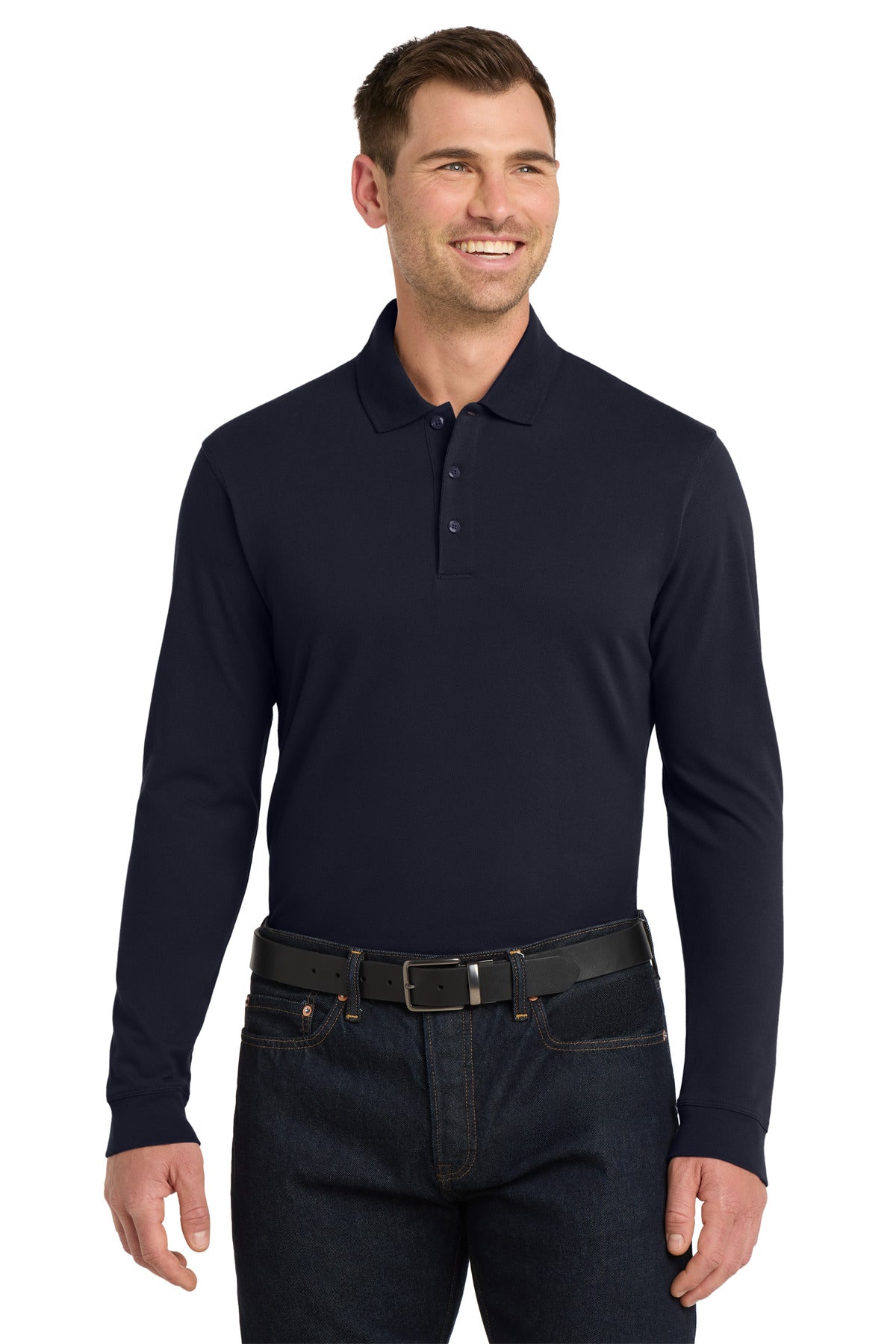 Port Authority K8000LS EZCotton Long Sleeve Polo