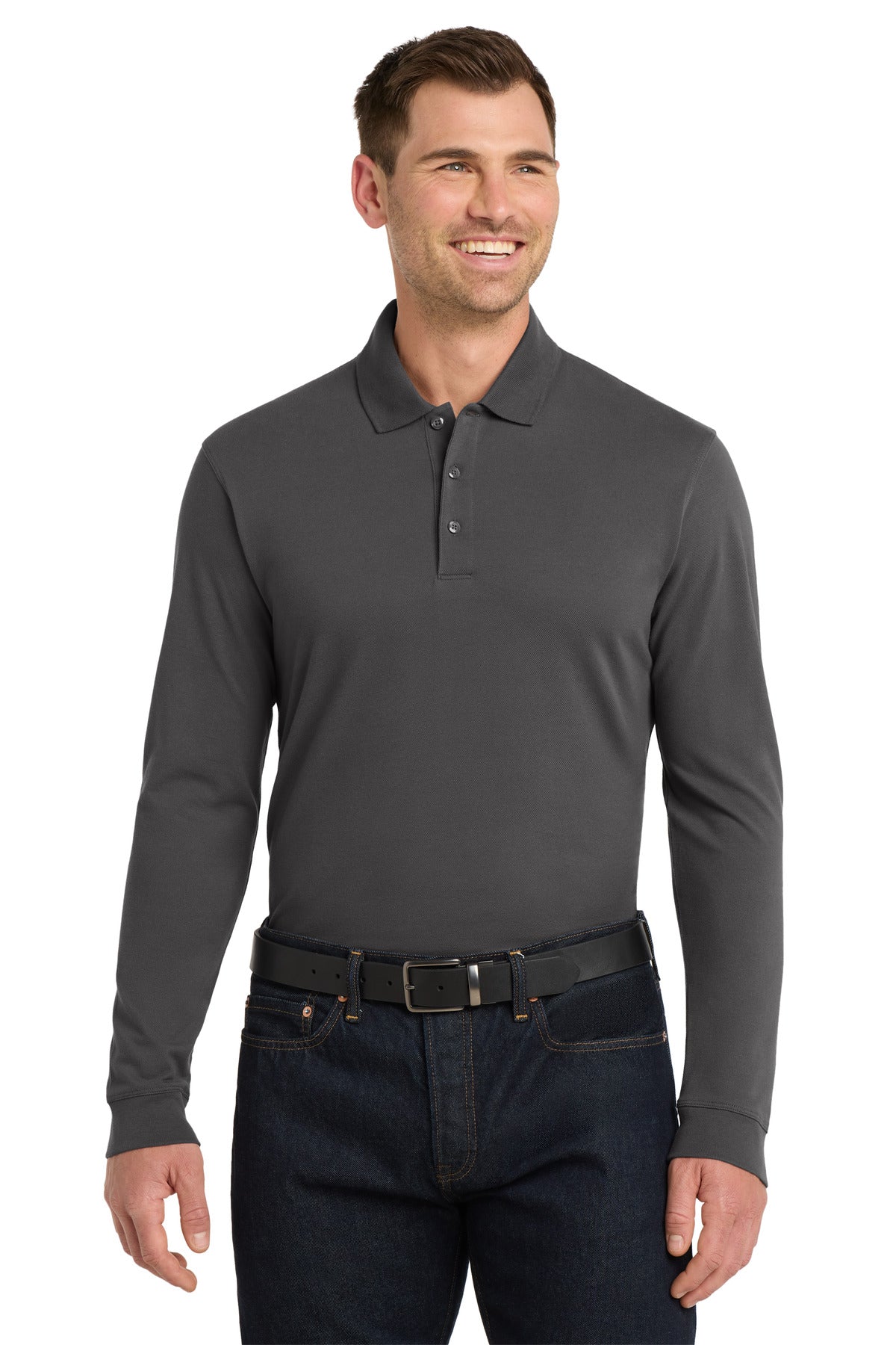 Port Authority K8000LS EZCotton Long Sleeve Polo