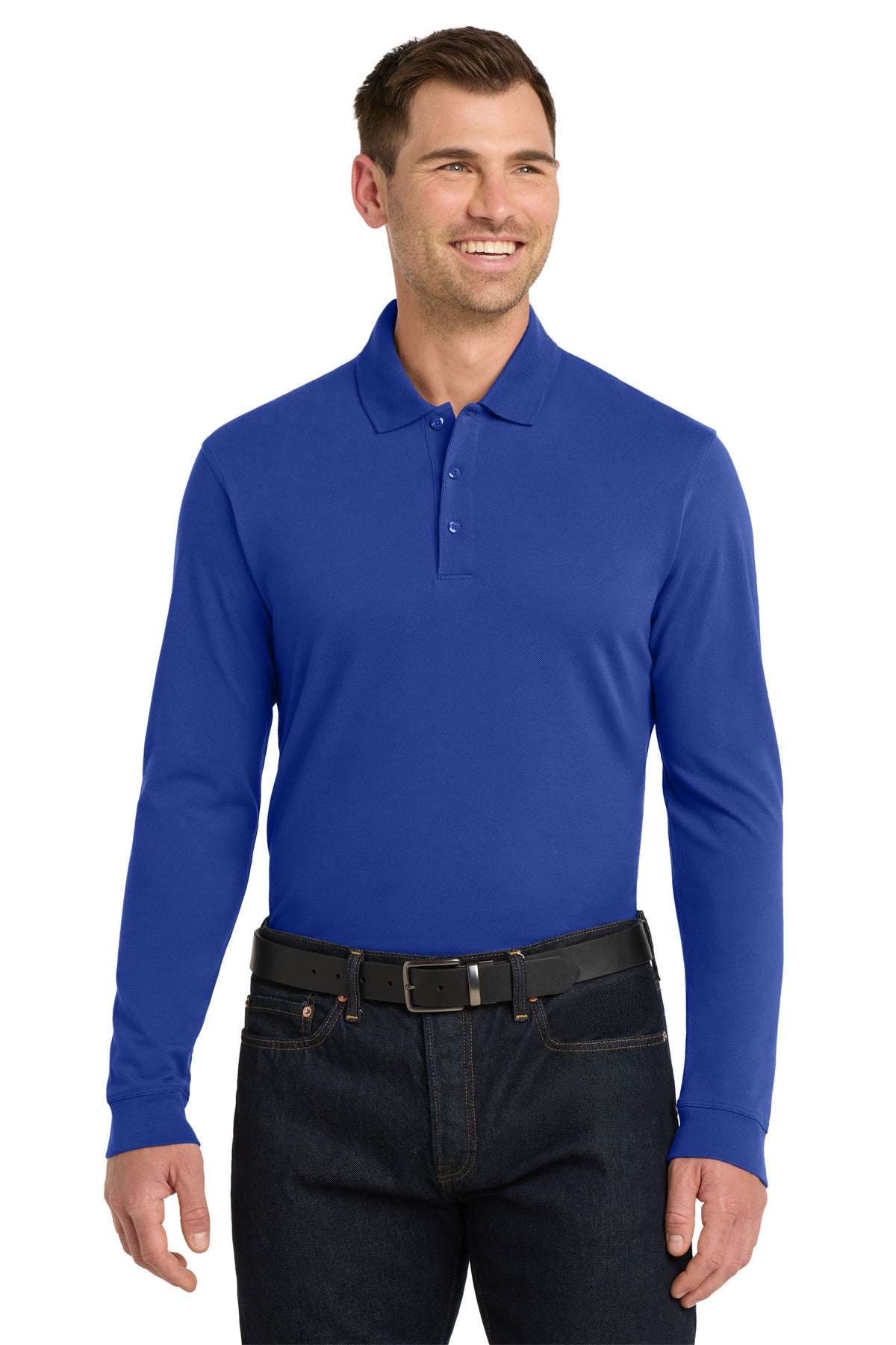 Port Authority K8000LS EZCotton Long Sleeve Polo