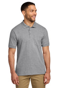 Core Blend Jersey Knit Pocket Polo - 5.5 oz | Port & Co KP55P