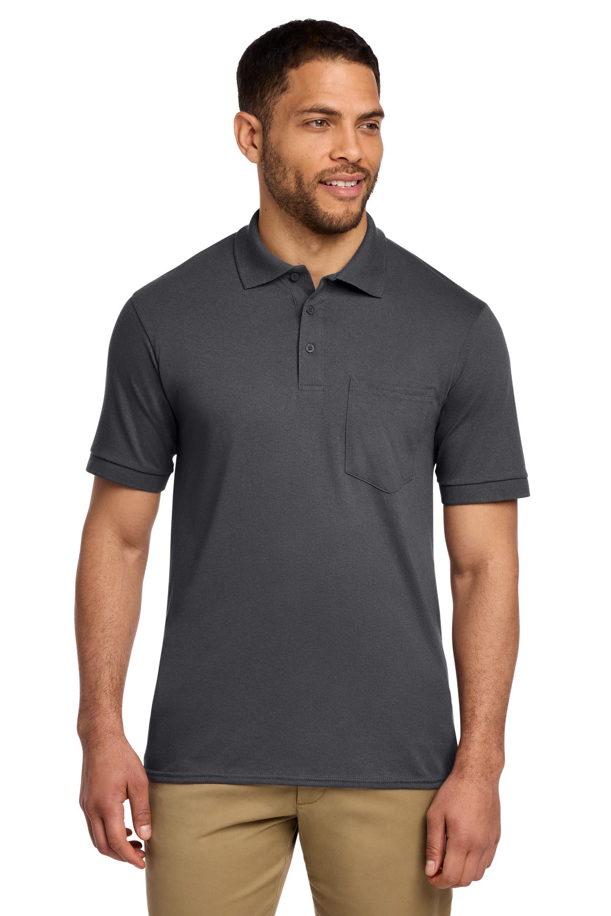 Port & Co KP55P Core Blend Jersey Knit Pocket Polo