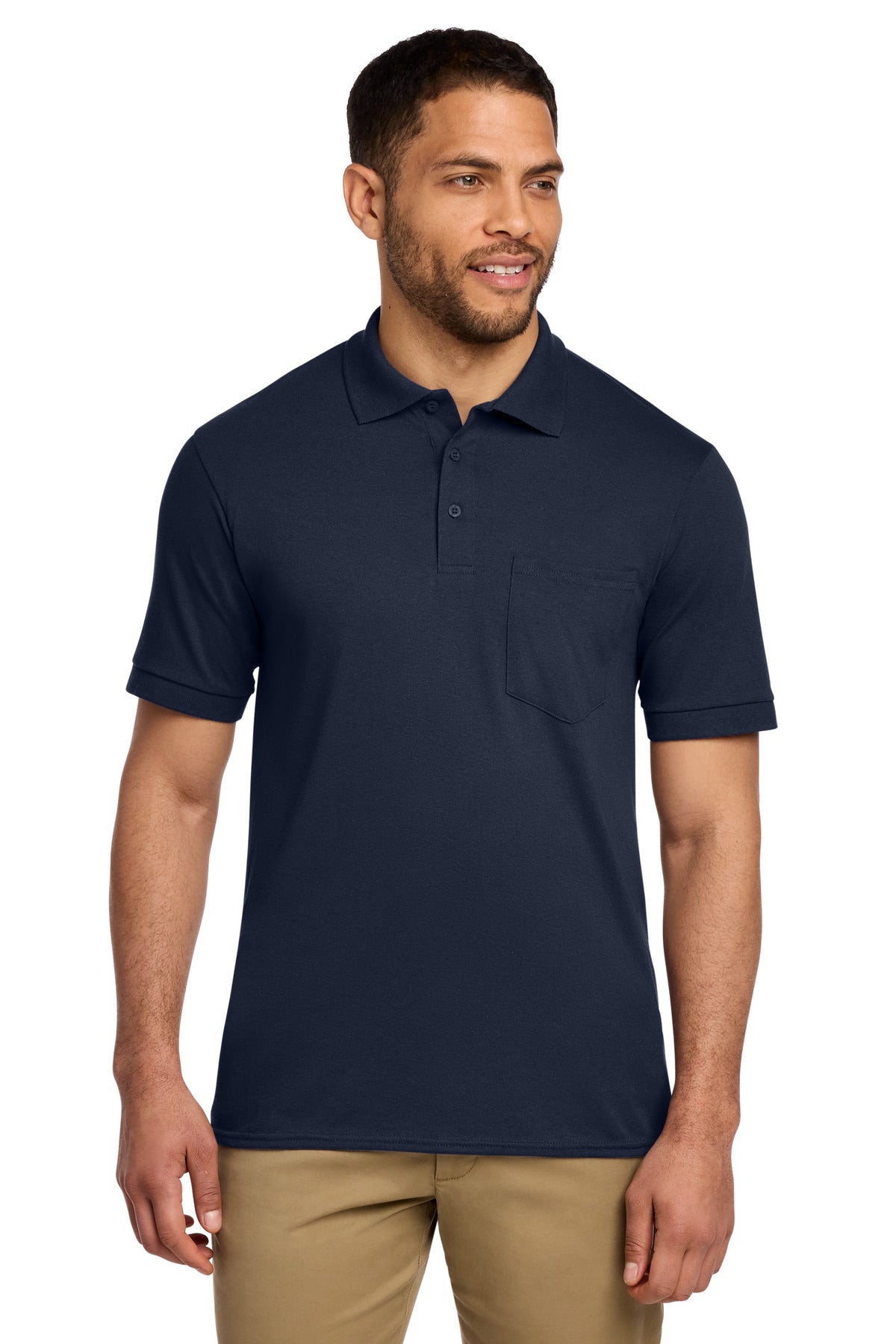 Port & Co KP55P Core Blend Jersey Knit Pocket Polo