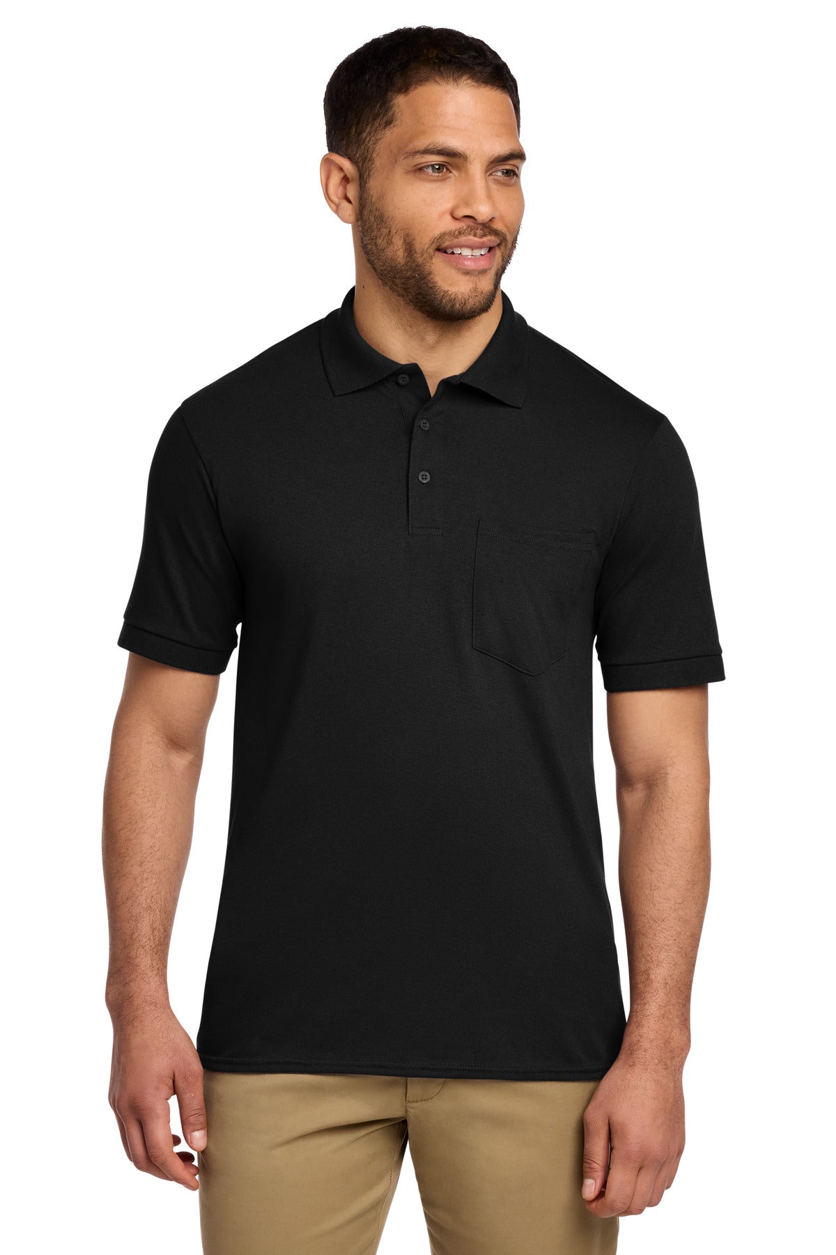 Port & Co KP55P Core Blend Jersey Knit Pocket Polo