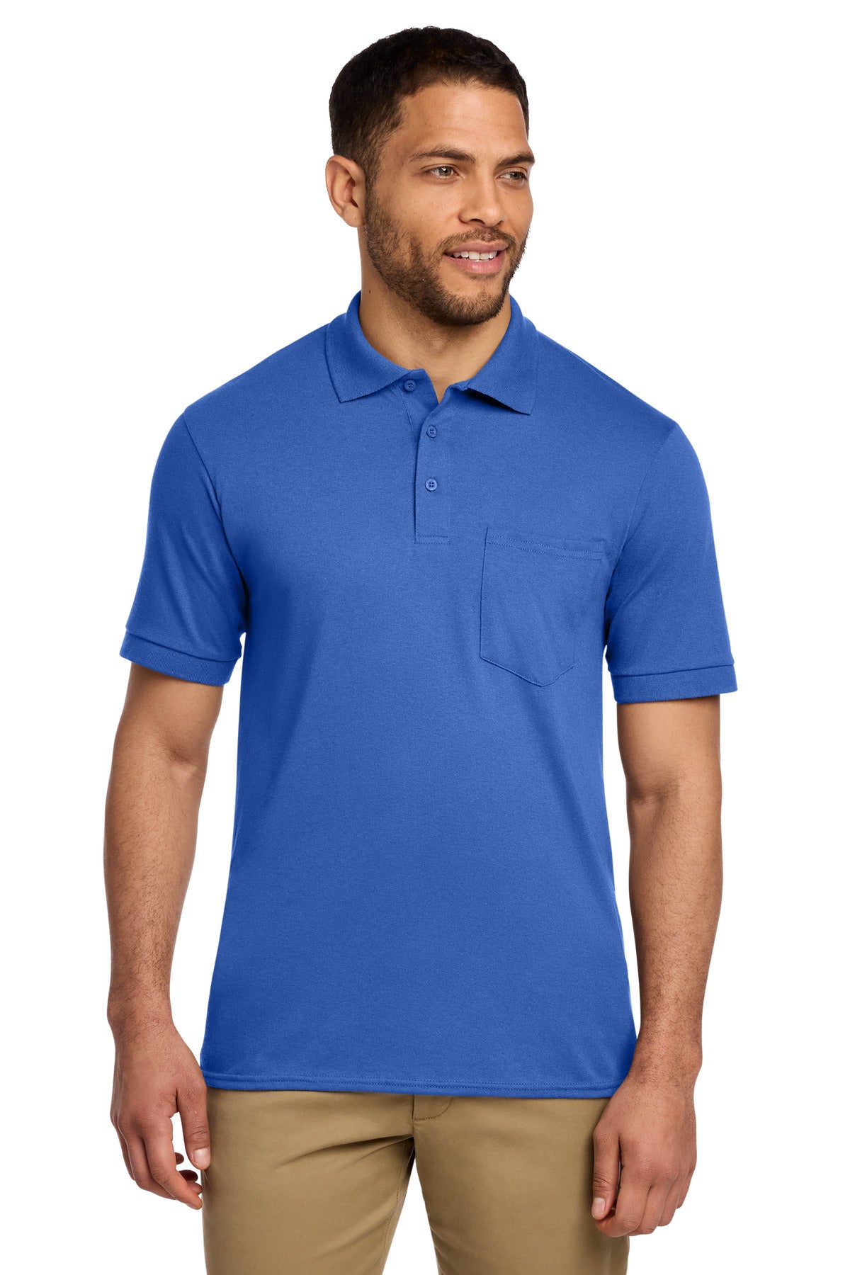 Port & Co KP55P Core Blend Jersey Knit Pocket Polo