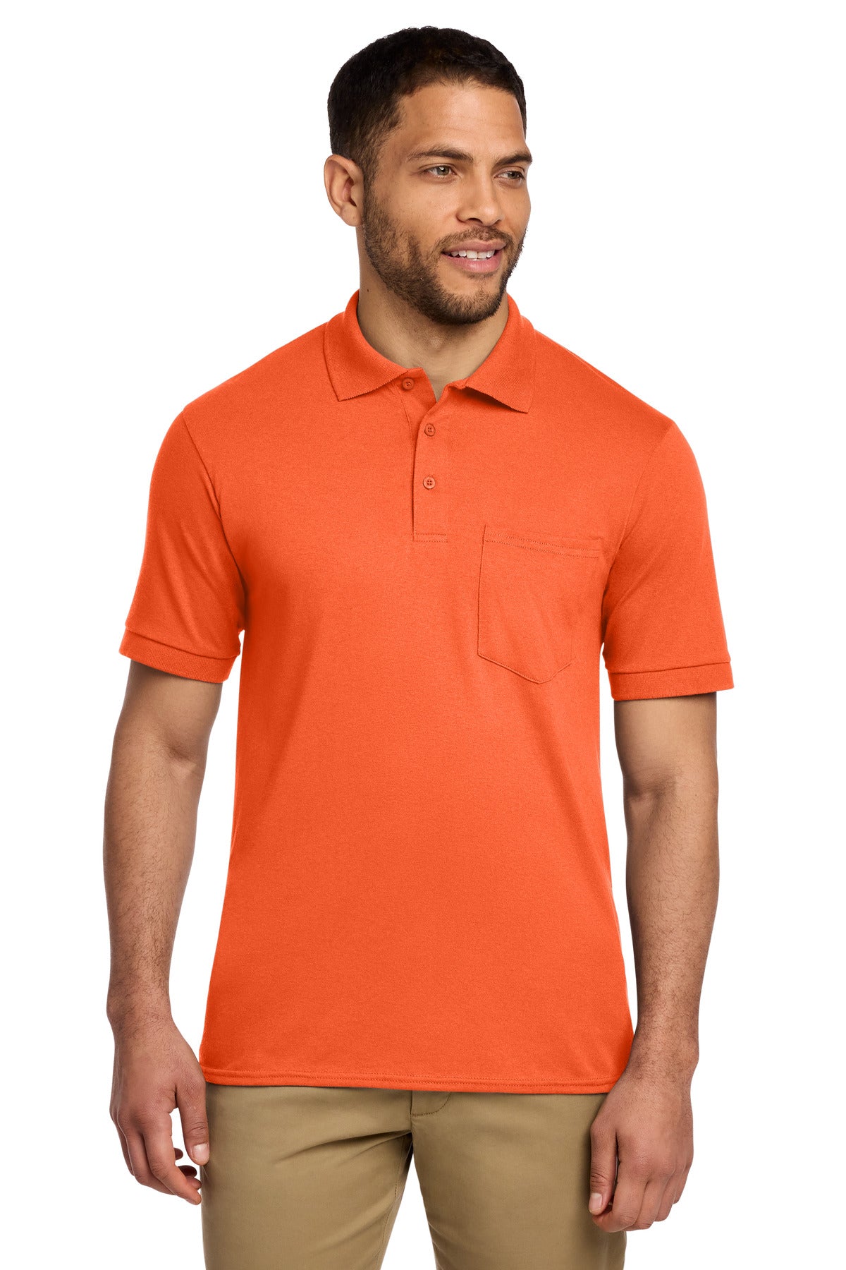 Port & Co KP55P Core Blend Jersey Knit Pocket Polo