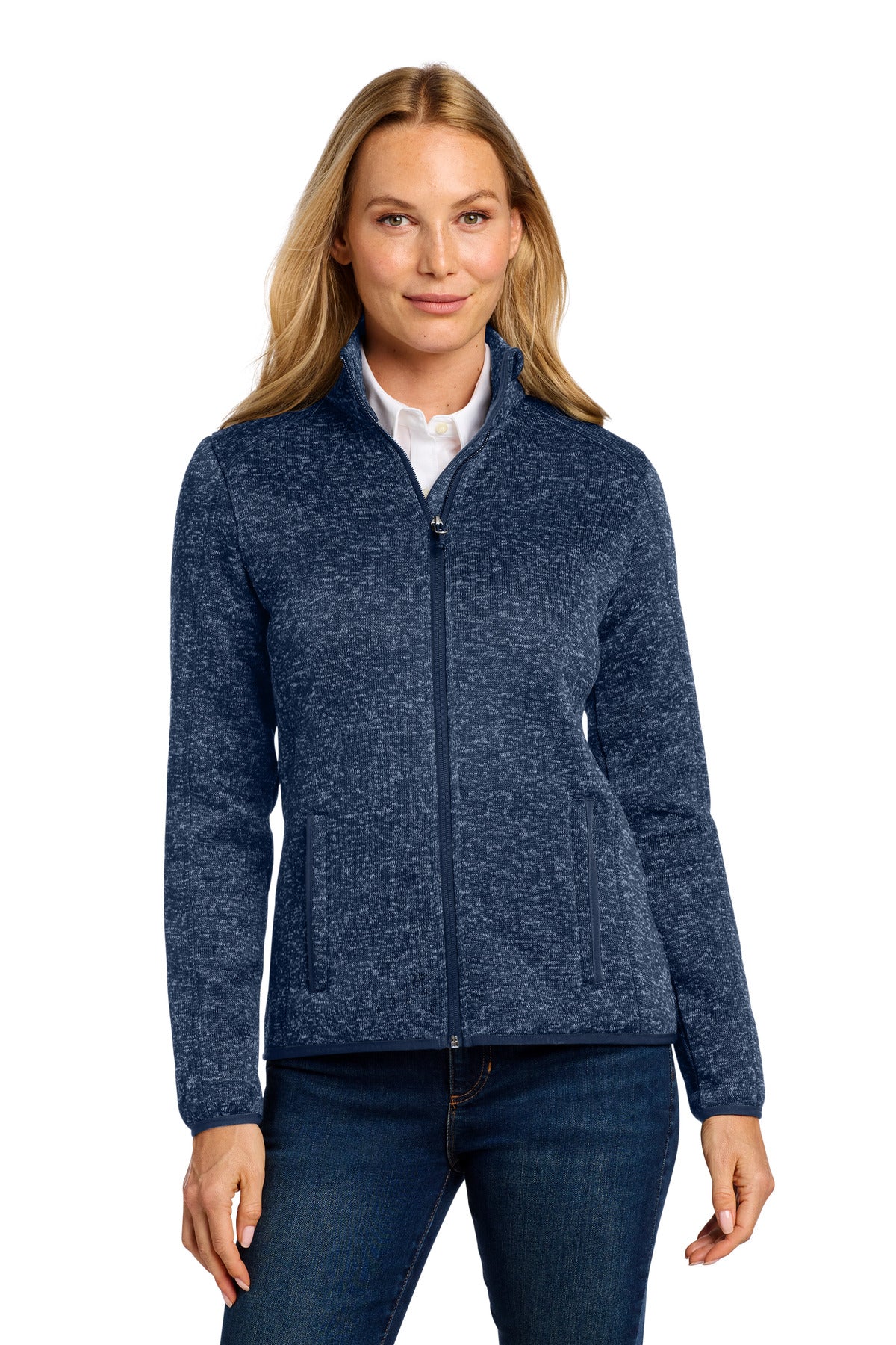 Port Authority L232 Women's Sweater Fleece Jacket