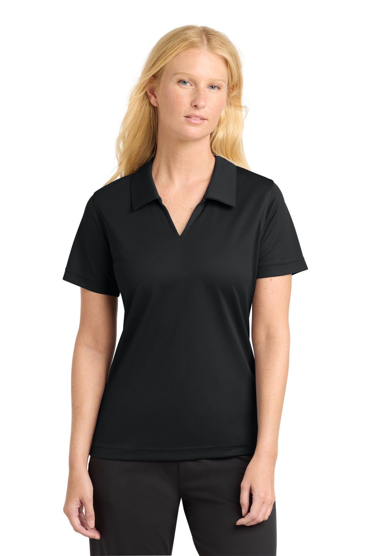 Sport-Tek L469 Women's Dri-Mesh V-Neck Polo