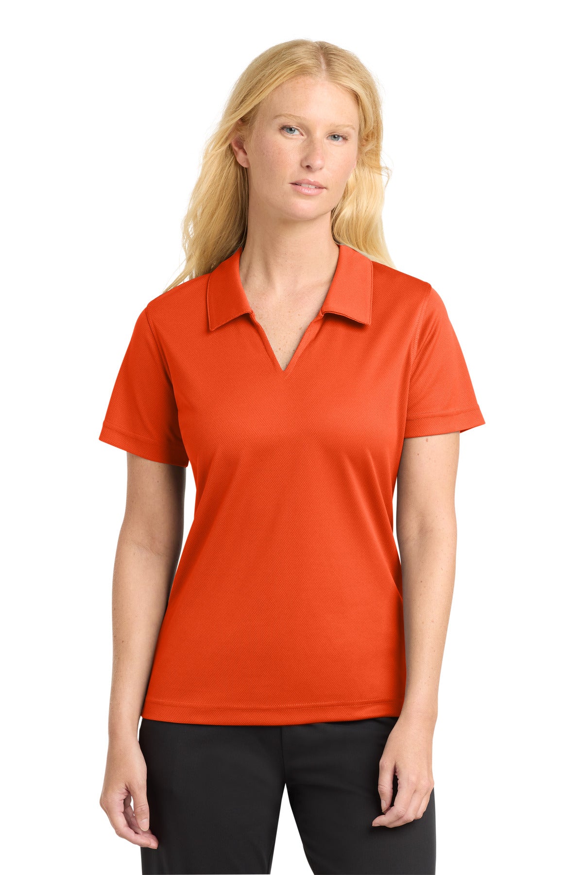 Sport-Tek L469 Women's Dri-Mesh V-Neck Polo
