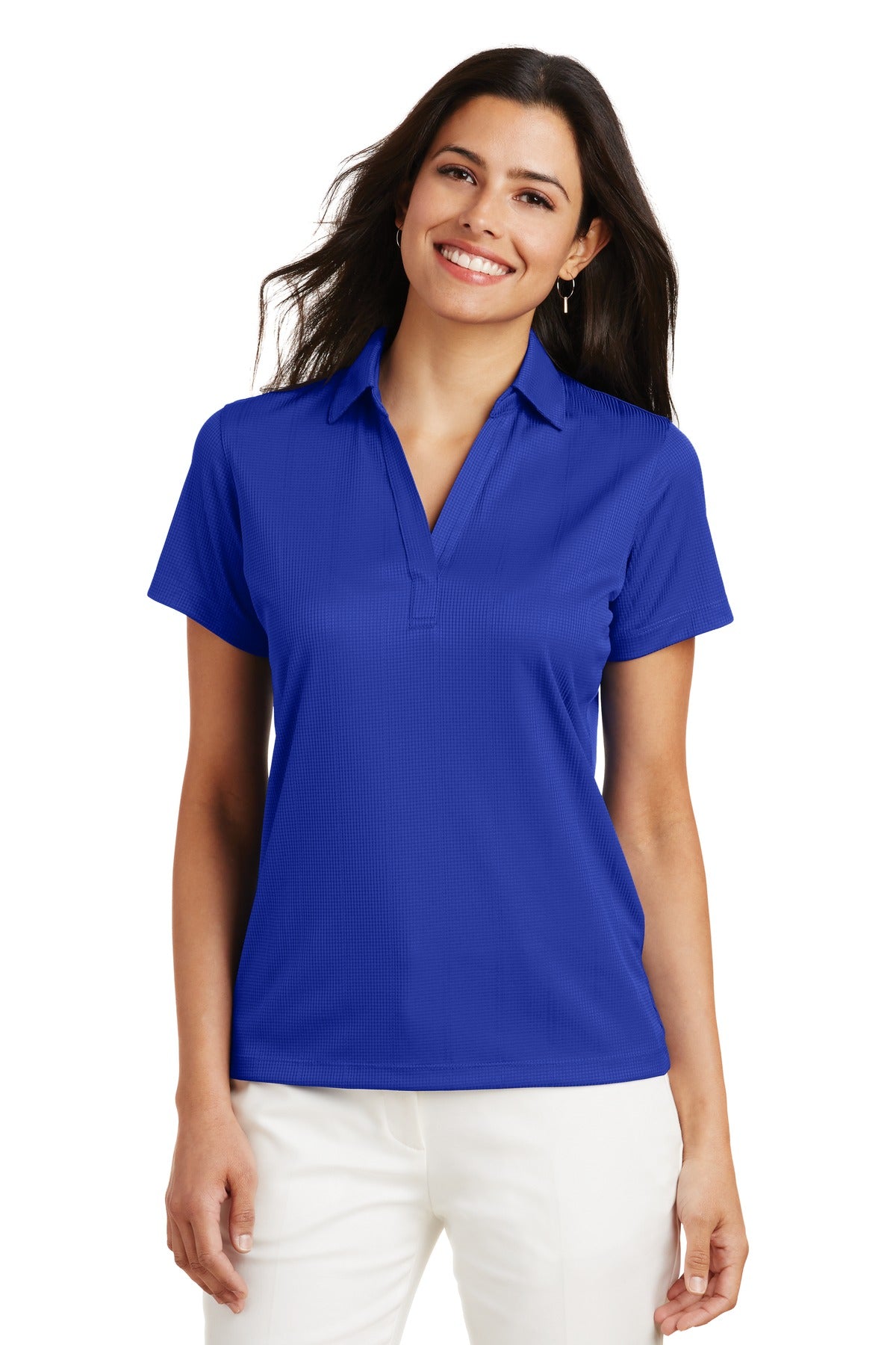 Port Authority L528 Women's Performance Fine Jacquard Polo