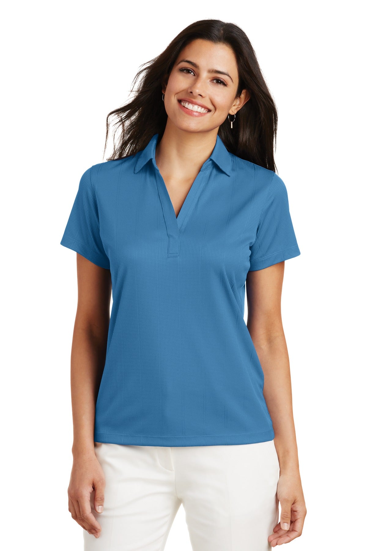 Port Authority L528 Women's Performance Fine Jacquard Polo