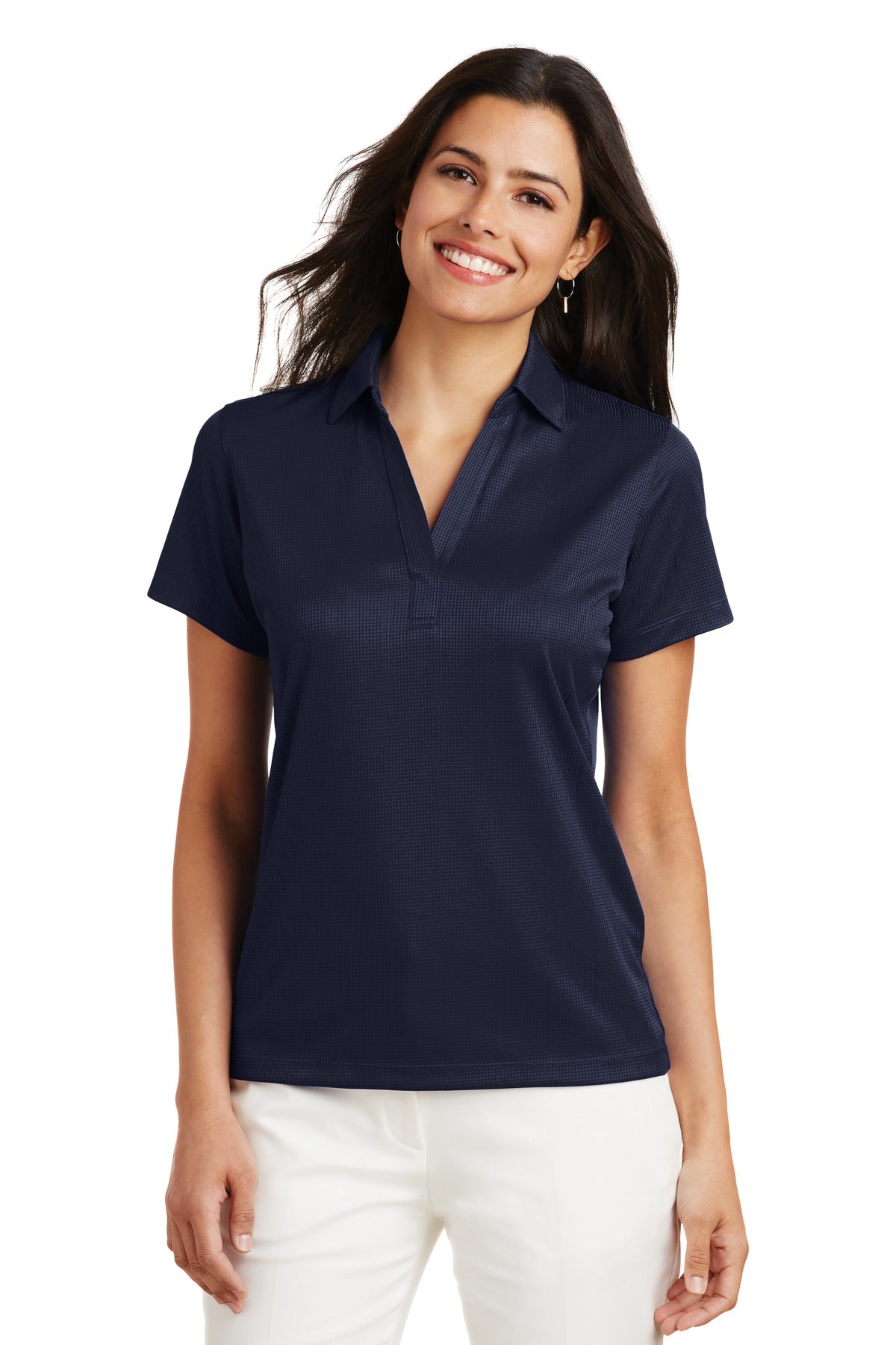 Port Authority L528 Women's Performance Fine Jacquard Polo