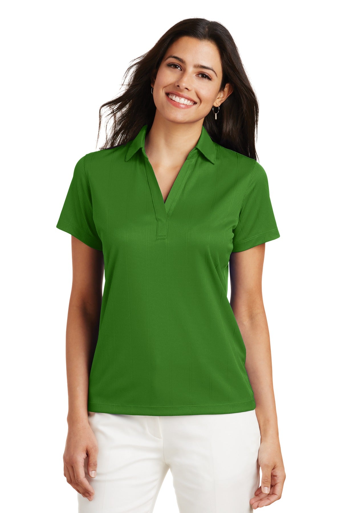 Port Authority L528 Women's Performance Fine Jacquard Polo