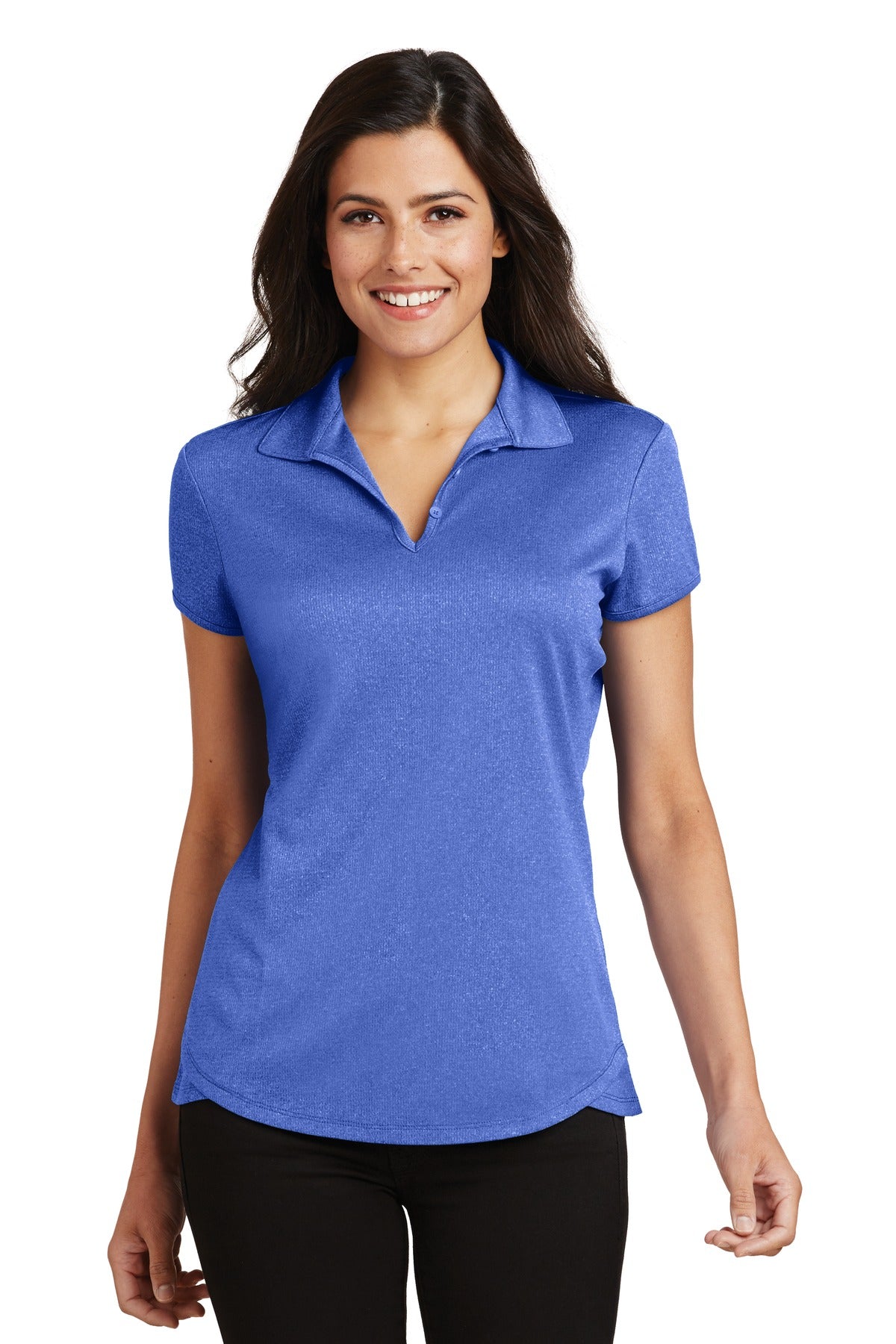 Port Authority L576 Women's Trace Heather Polo