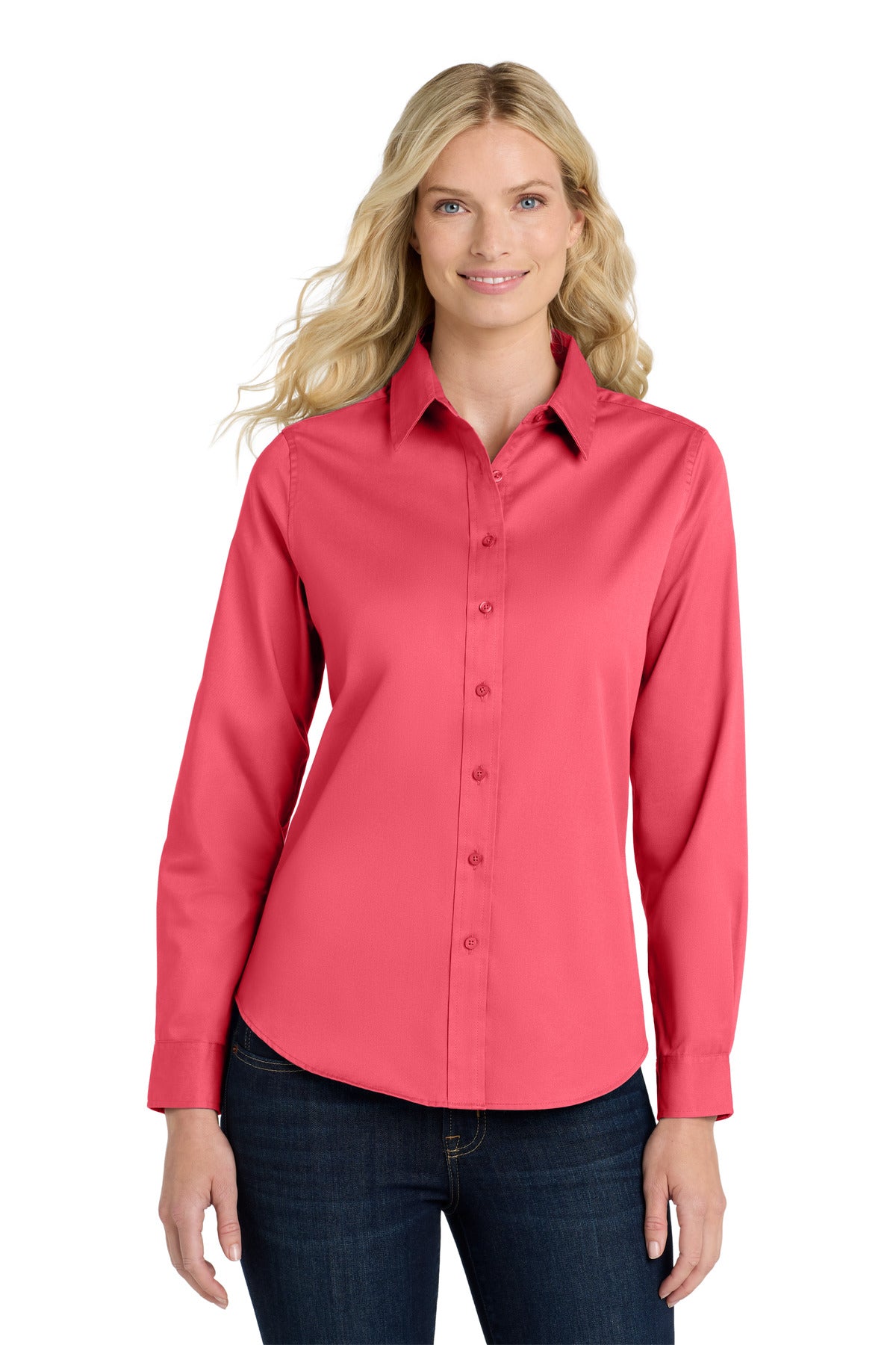 Port Authority L608 Women's Long Sleeve Easy Care Shirt