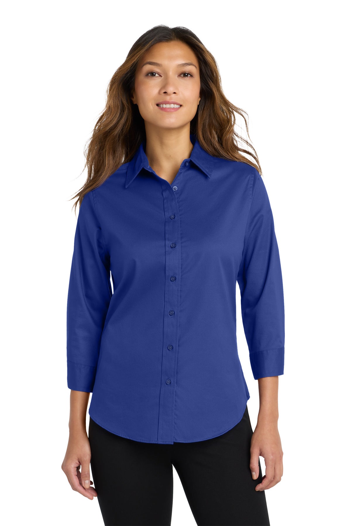 Port Authority L612 Women's 3/4-Sleeve Easy Care Shirt