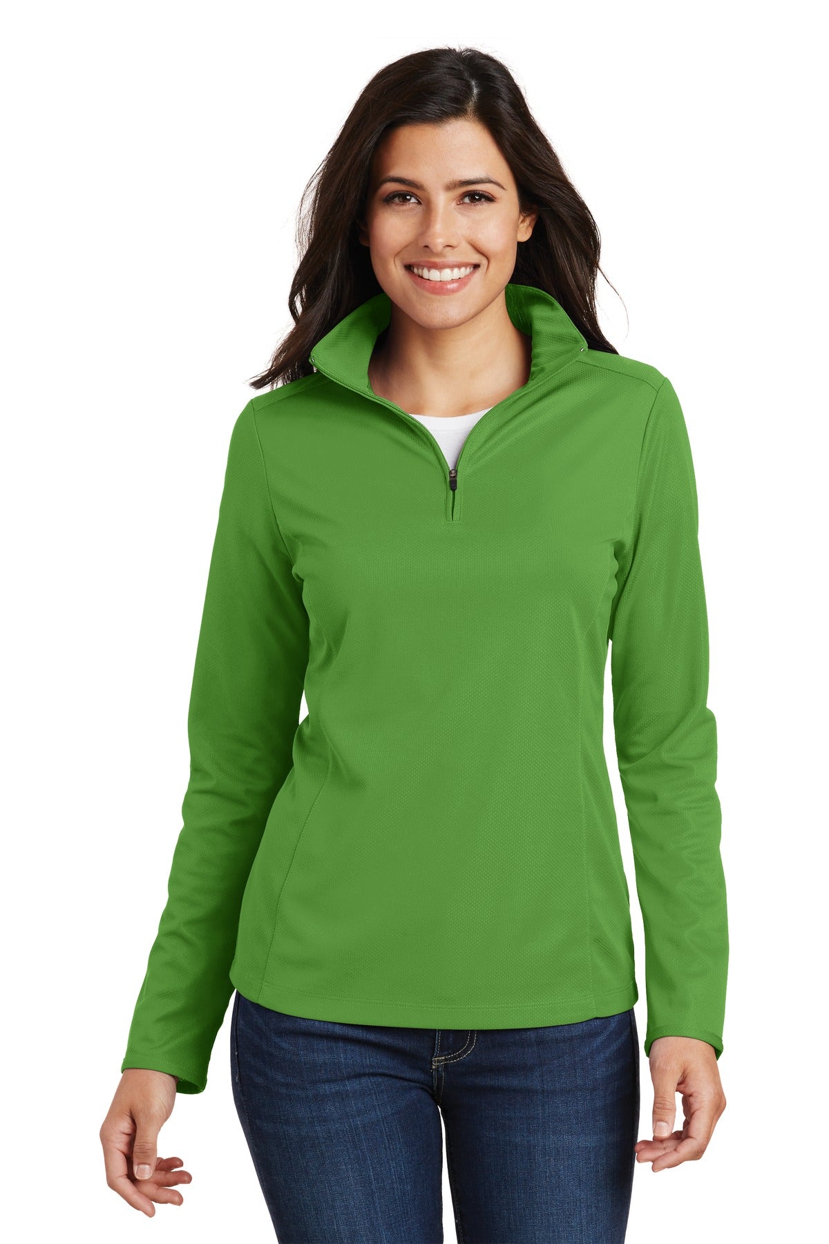 Port Authority L806 Women's Pinpoint Mesh 1/2-Zip