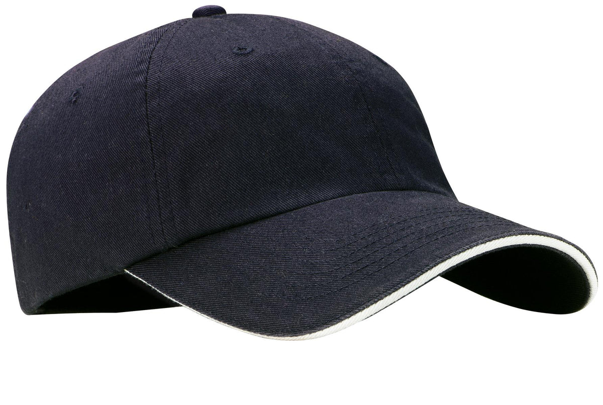 Port Authority C830 Sandwich Bill Cap with Striped Closure