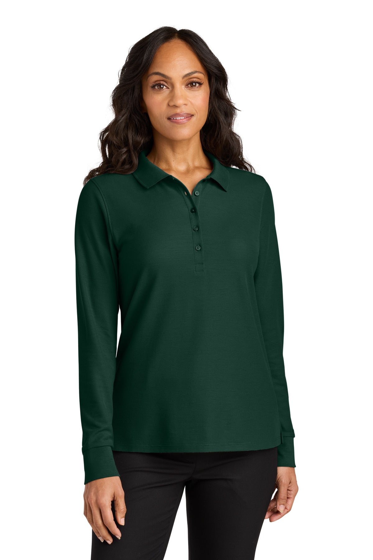 Port Authority LK200LS Women's Wearever Signature Pique Long Sleeve Polo