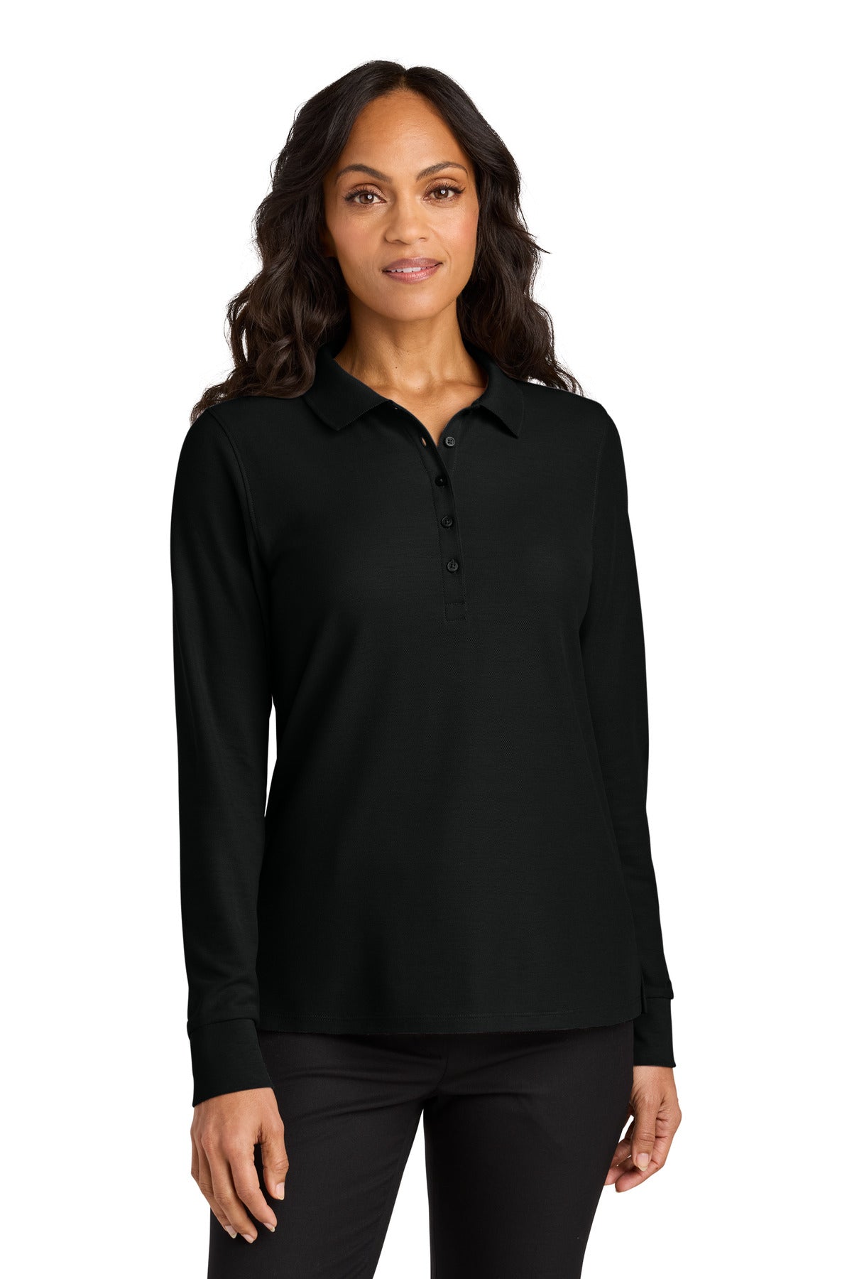 Port Authority LK200LS Women's Wearever Signature Pique Long Sleeve Polo