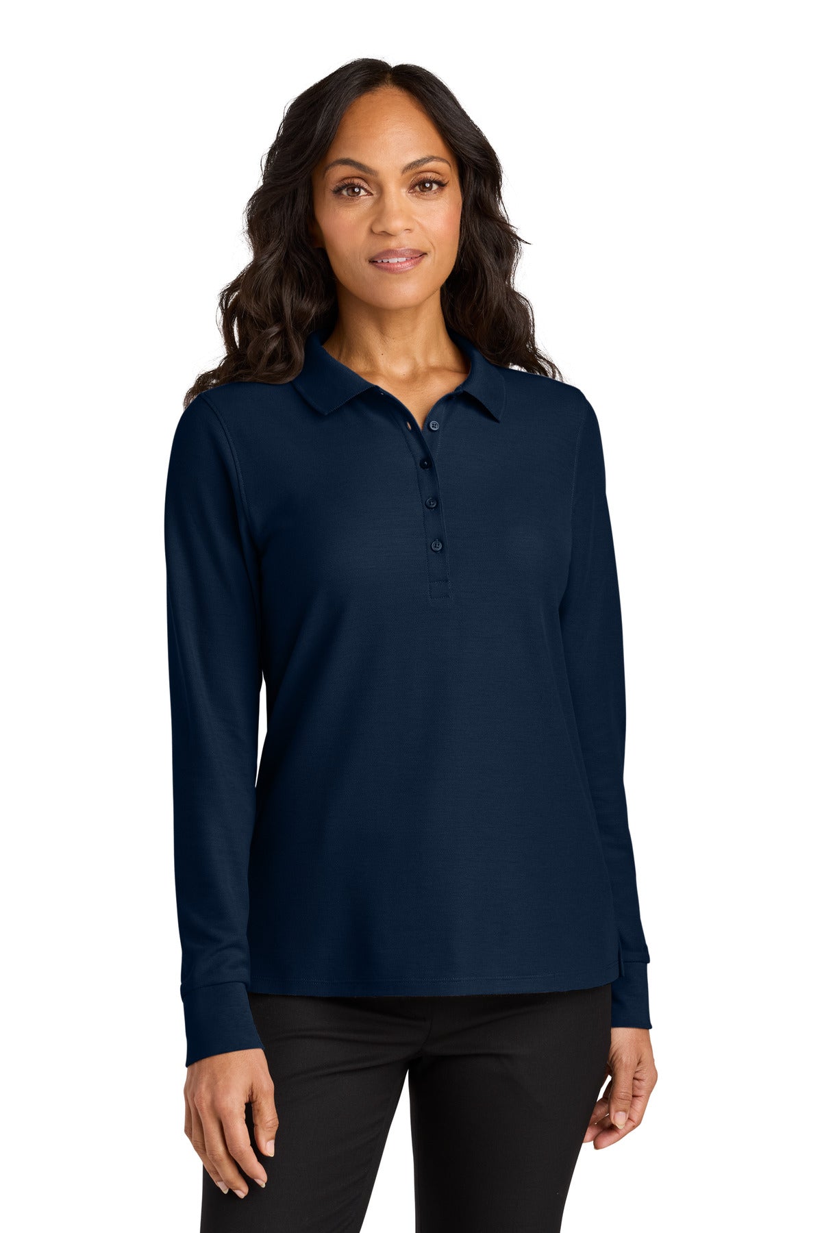 Port Authority LK200LS Women's Wearever Signature Pique Long Sleeve Polo