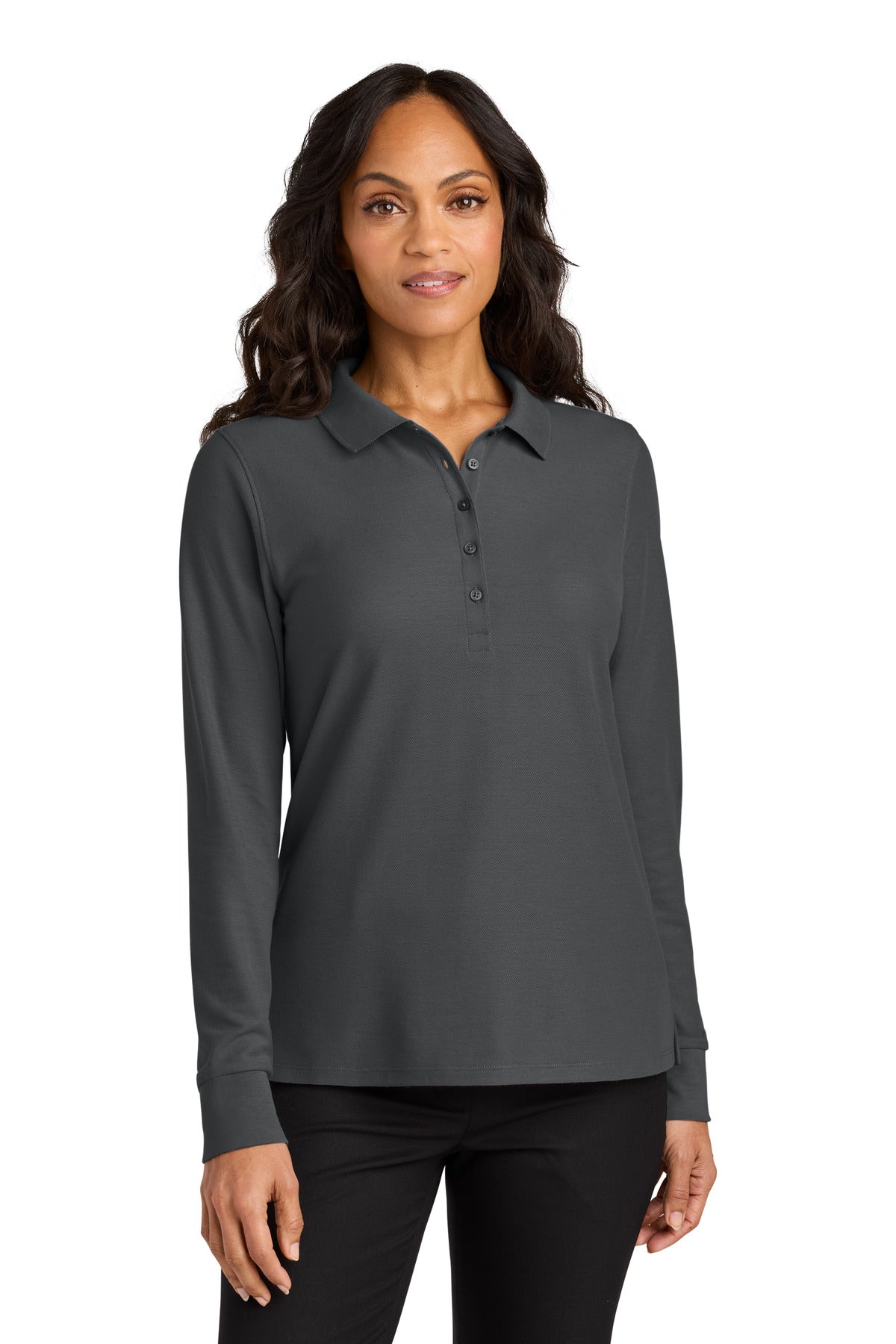 Port Authority LK200LS Women's Wearever Signature Pique Long Sleeve Polo