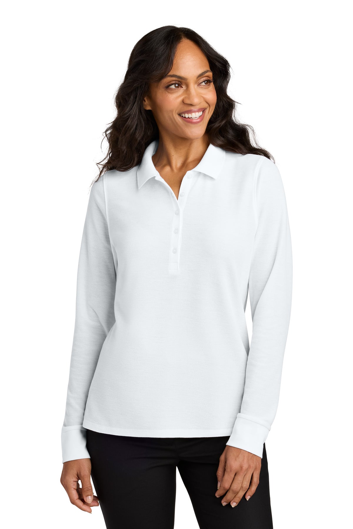 Port Authority LK200LS Women's Wearever Signature Pique Long Sleeve Polo