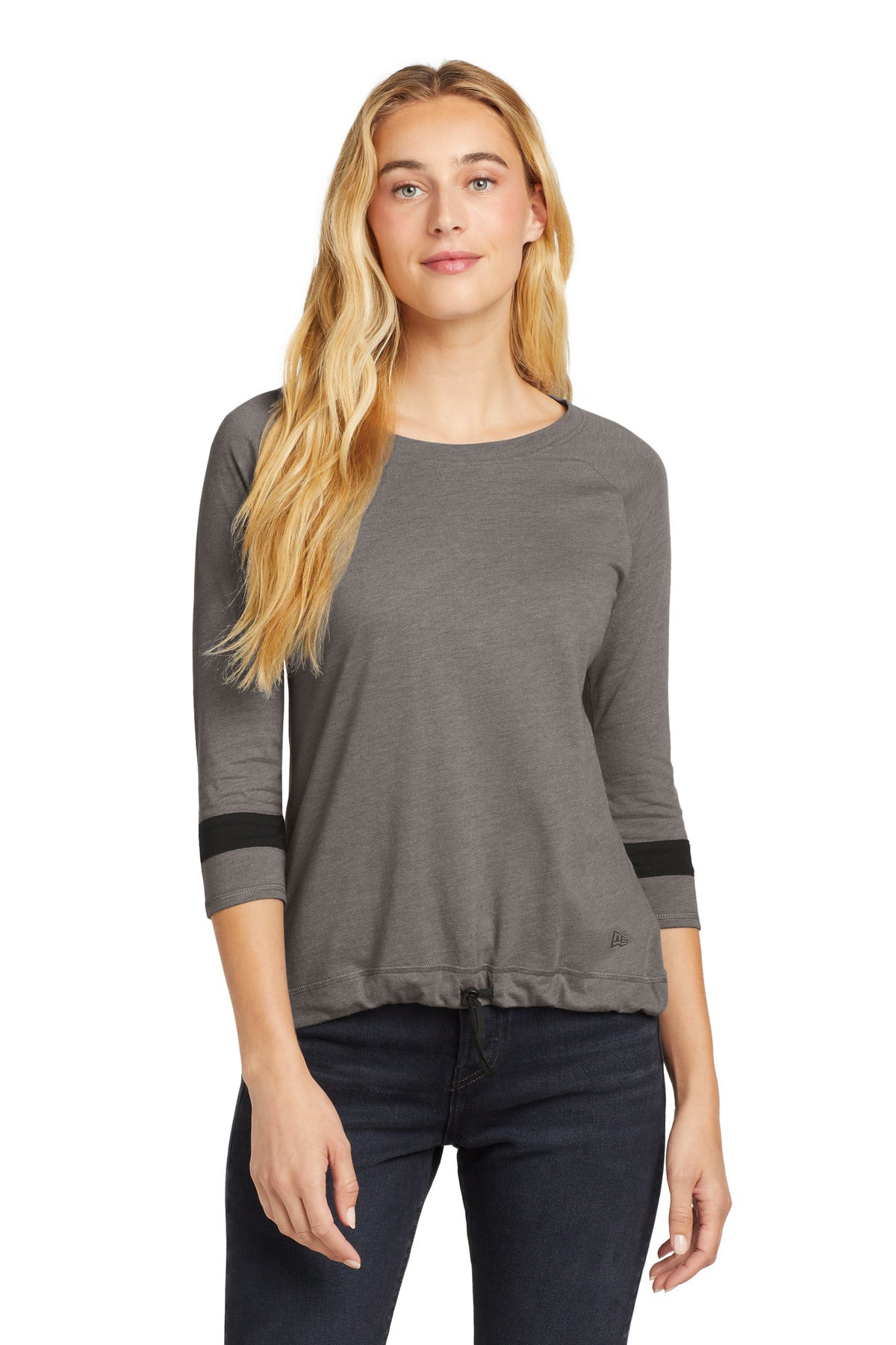 New Era LNEA136 Women's Tri-Blend 3/4-Sleeve Tee