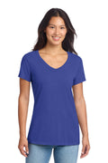 Port & Co LPC099V Women's Beach Wash Garment-Dyed V-Neck Tee