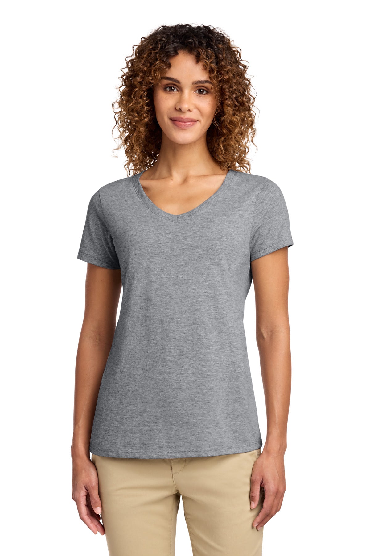 Playera de mujer con cuello en V Fan Favorite - 4.5 oz | Port & Co LPC450V