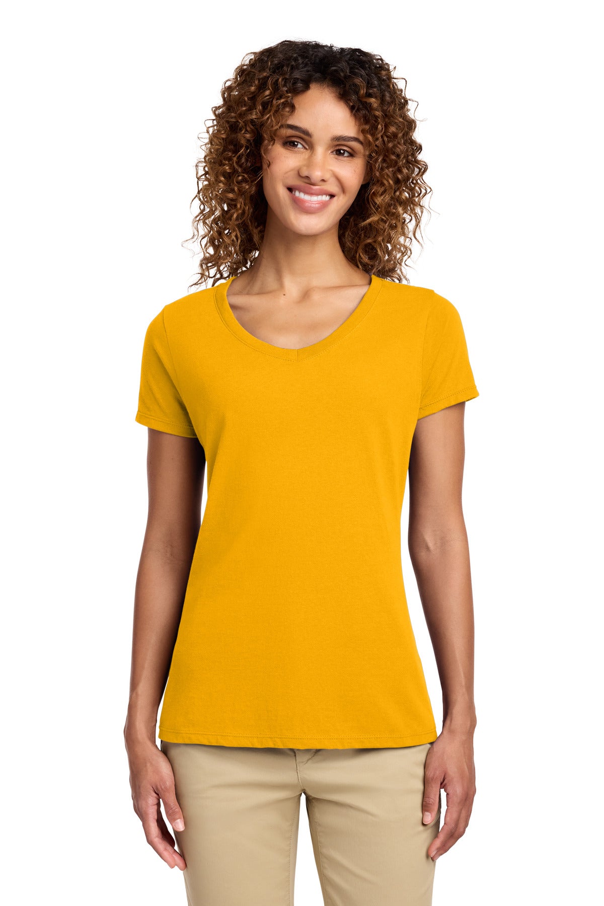 Port & Co LPC450V Women's Fan Favorite V-Neck Tee