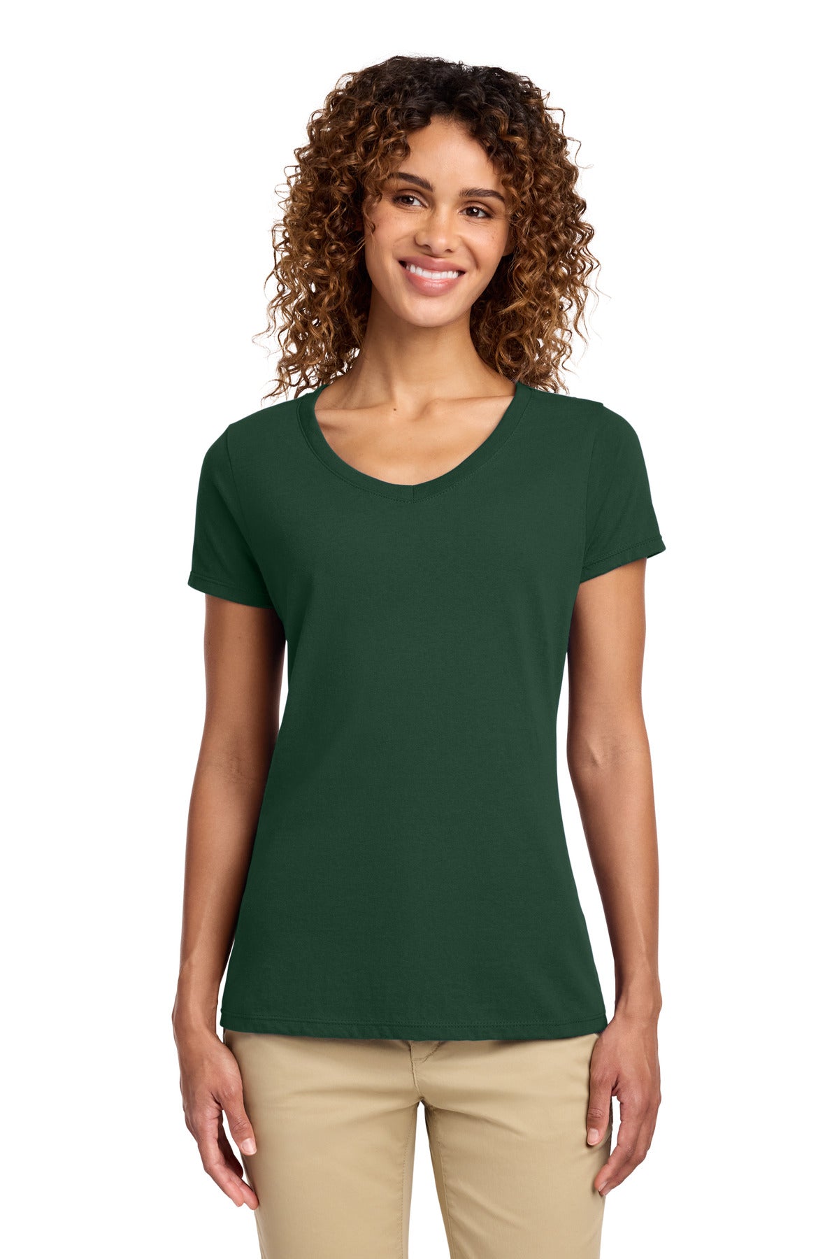 Port & Co LPC450V Women's Fan Favorite V-Neck Tee