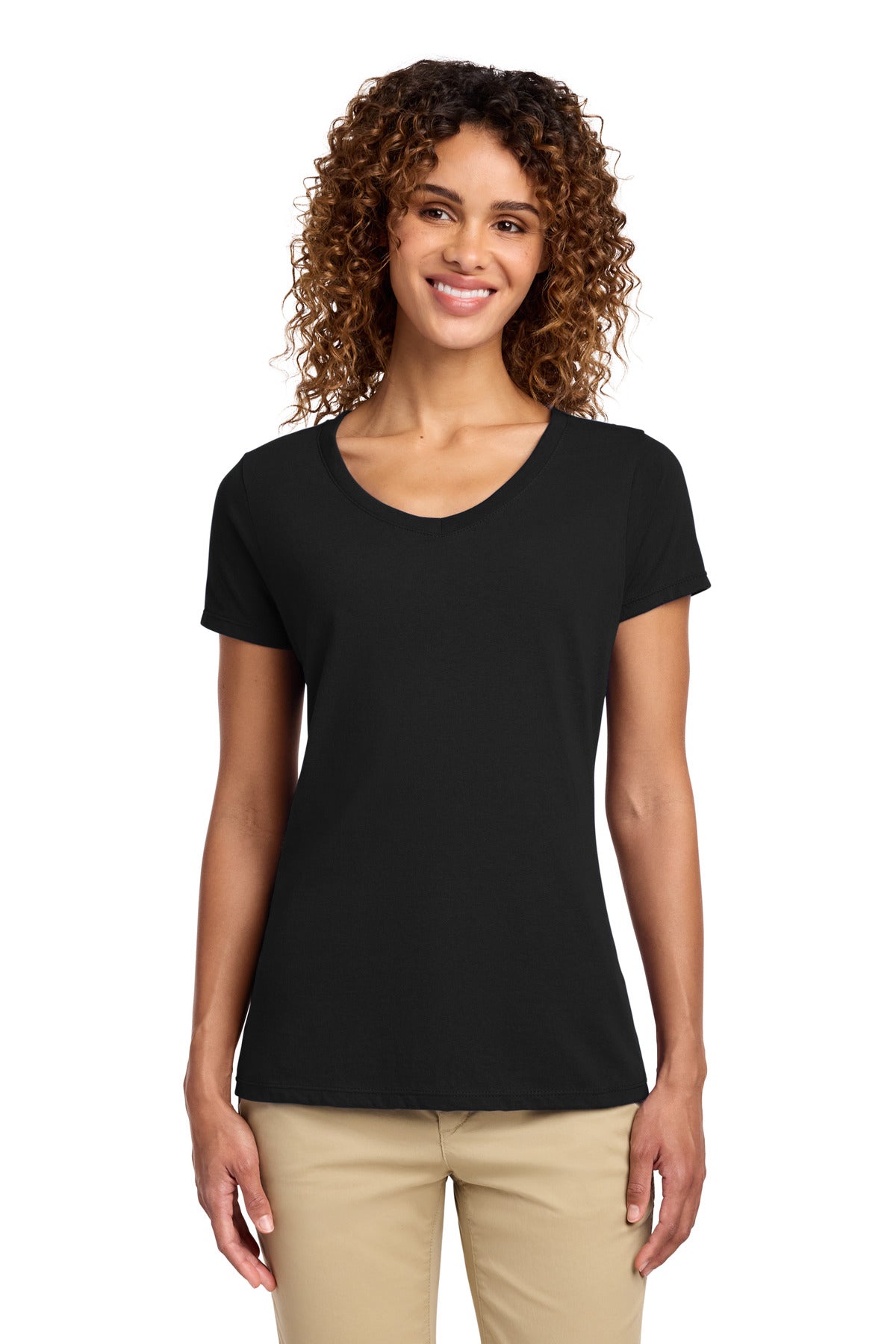 Port & Co LPC450V Women's Fan Favorite V-Neck Tee