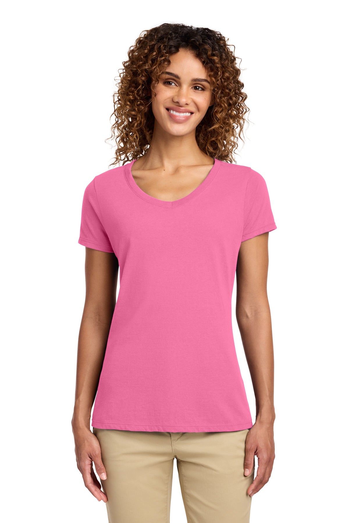 Port & Co LPC450V Women's Fan Favorite V-Neck Tee