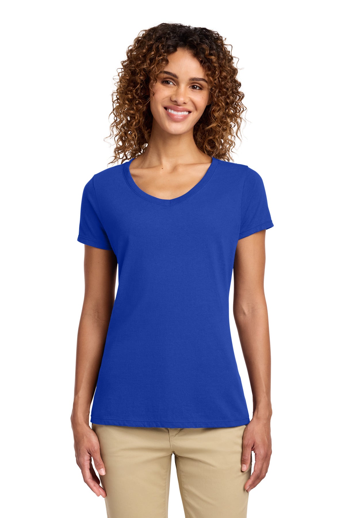 Port & Co LPC450V Women's Fan Favorite V-Neck Tee