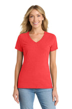 Port & Co LPC455V Women's Fan Favorite Blend V-Neck Tee