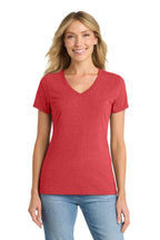 Port & Co LPC455V Women's Fan Favorite Blend V-Neck Tee